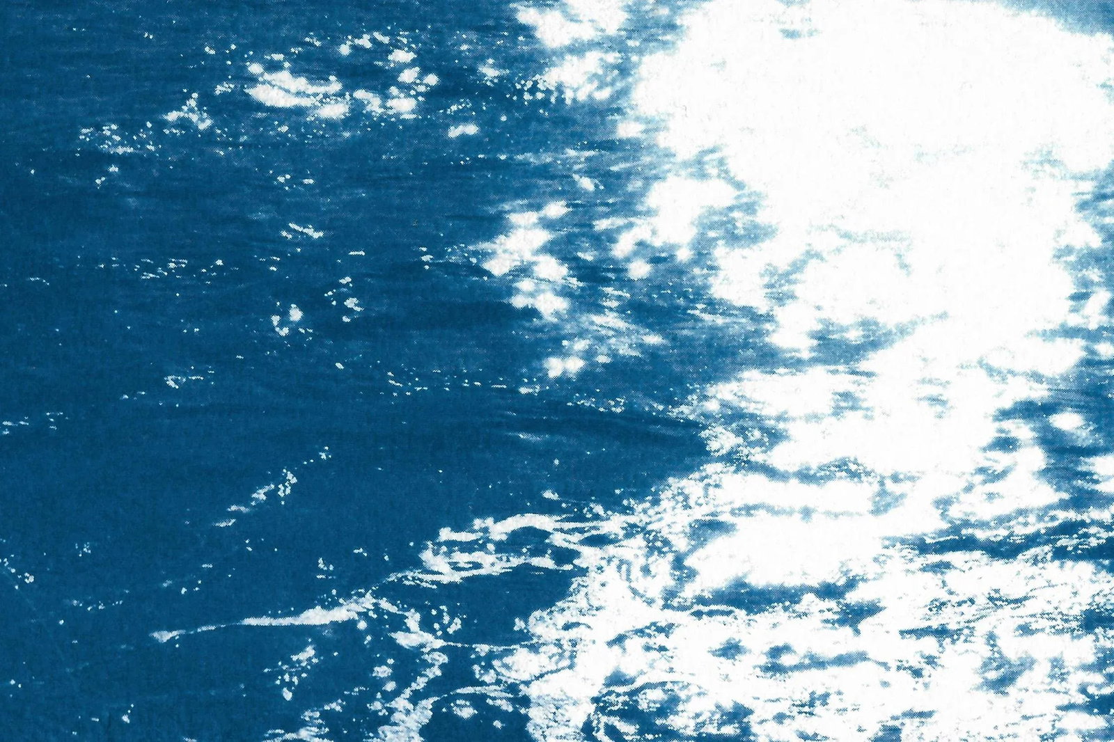 2020 Cyanotype "Pacific Sunset Waves" by Kind of Cyan - 4