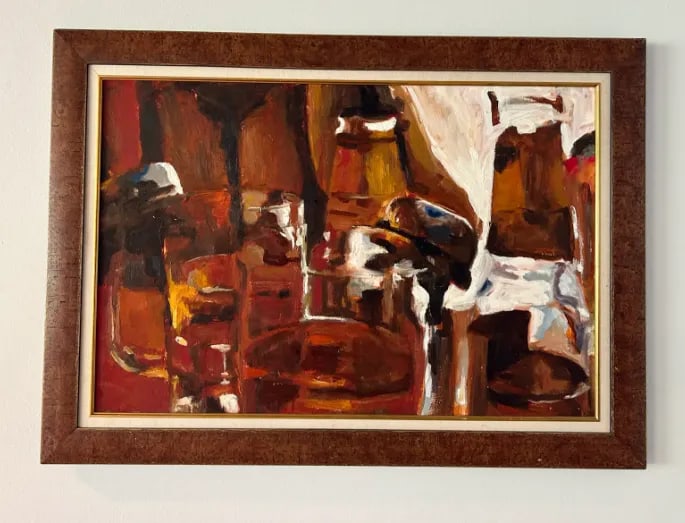 Mid 20th Century American School Abstract Painting, Framed - 3