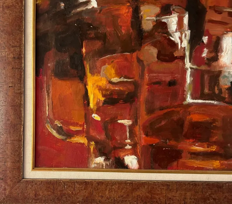 Mid 20th Century American School Abstract Painting, Framed - 6