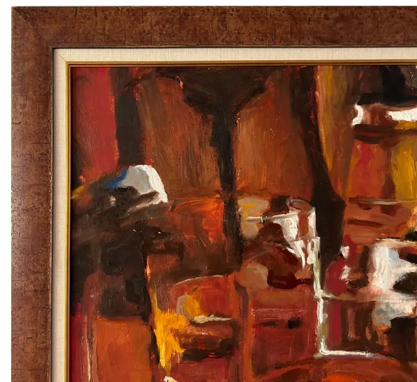 Mid 20th Century American School Abstract Painting, Framed - 7