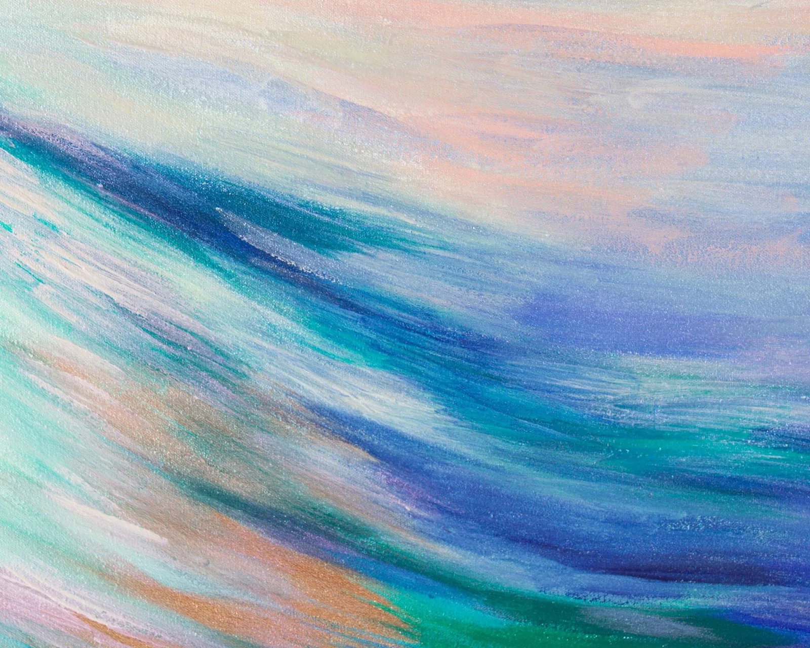 1989 Oil on Canvas Abstract Painting by Laurie Zagon - 10