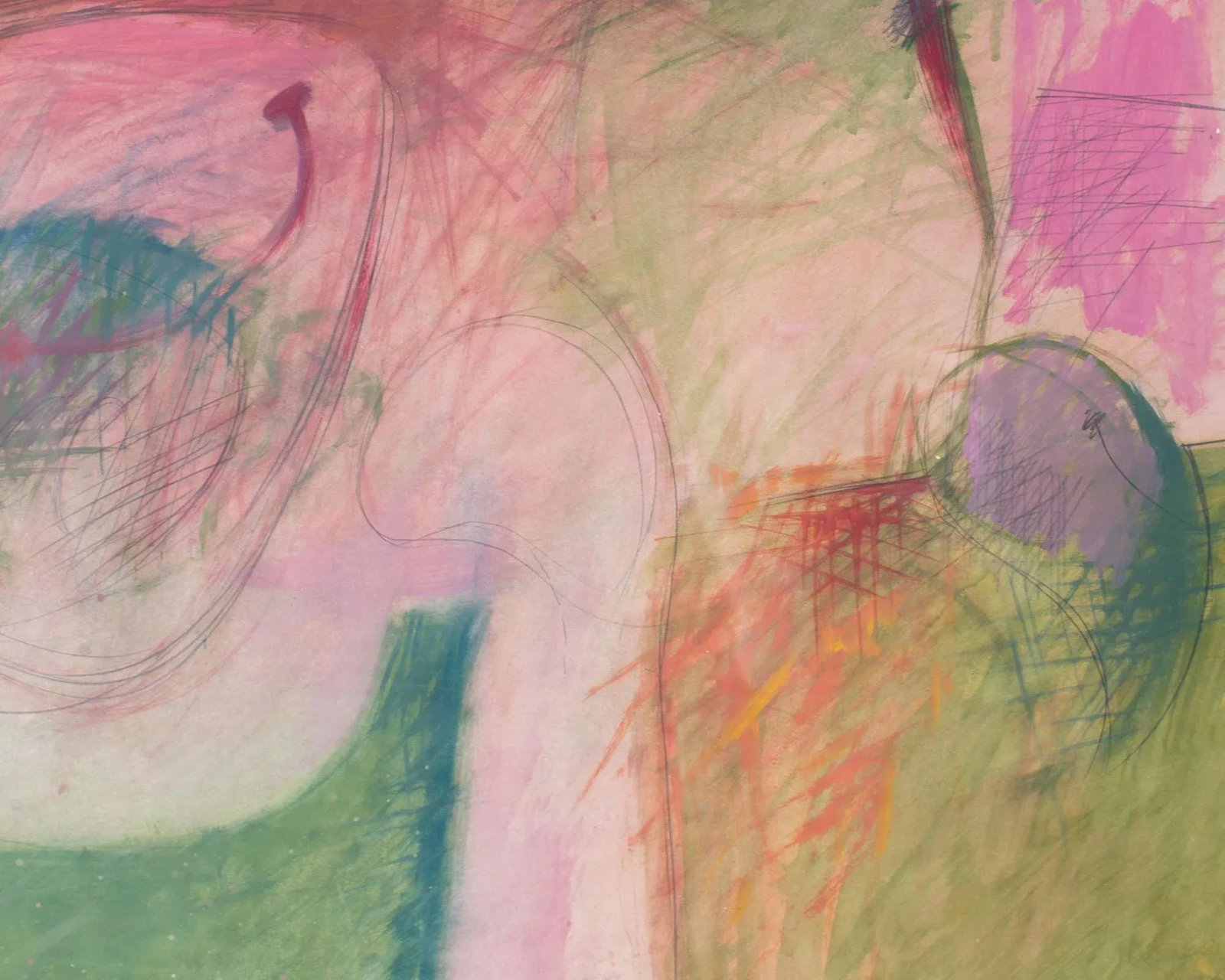 1959 Abstract Mixed Media Painting by Walter Stomps - 4
