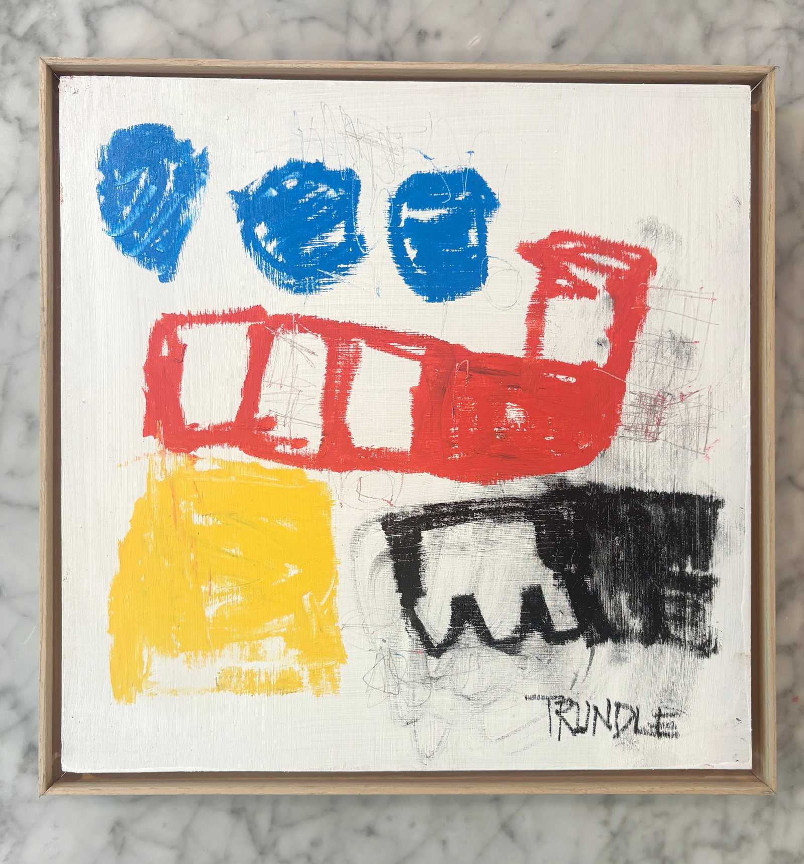 Sarah Trundle, Contemporary Abstract Painting, "Opposites Attract" - 4