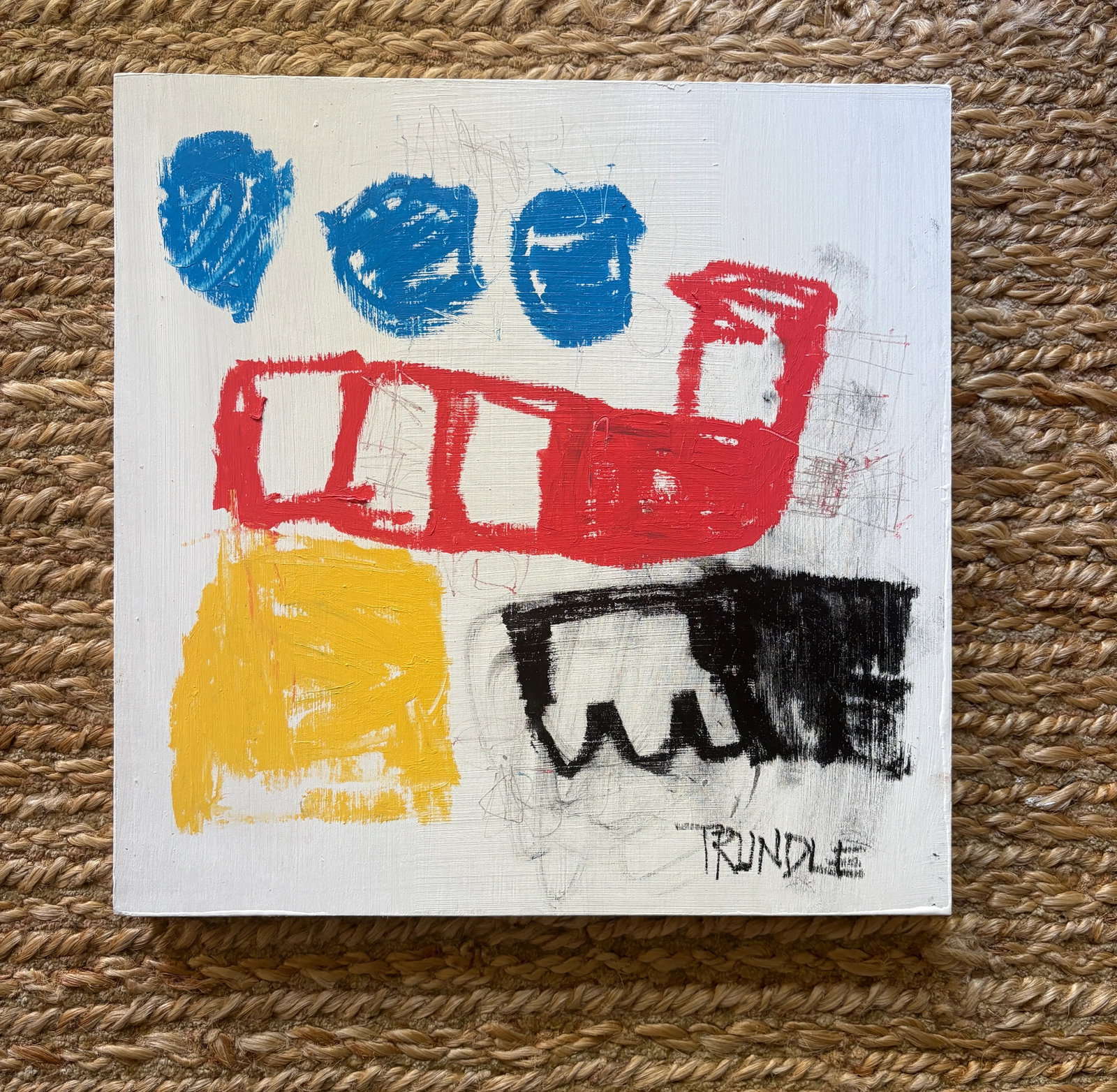 Sarah Trundle, Contemporary Abstract Painting, "Opposites Attract" - 7