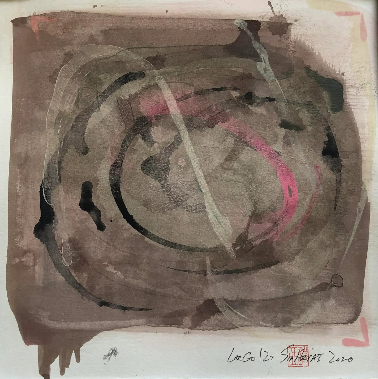 Largo 127 Framed One of a Kind Abstract Painting - 2