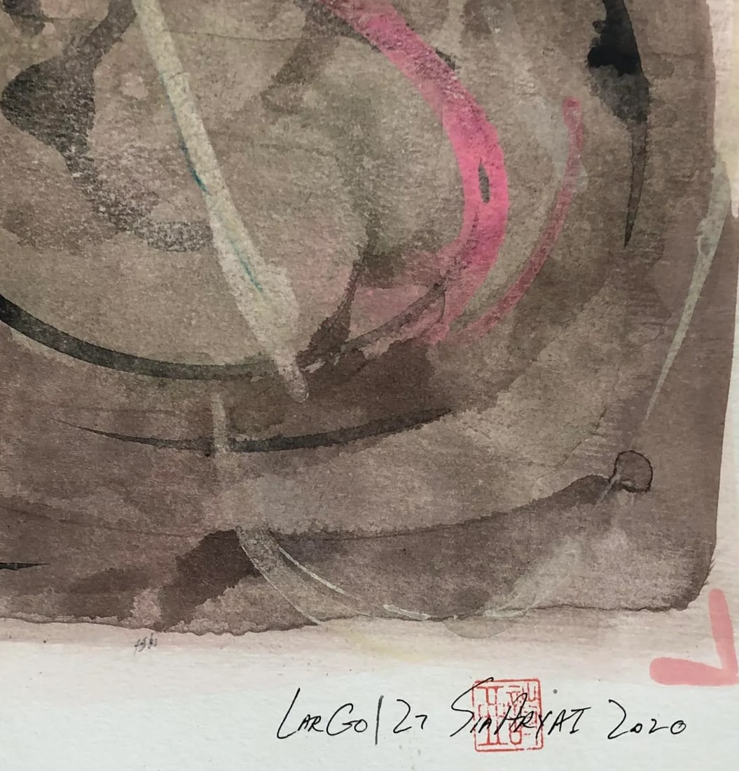 Largo 127 Framed One of a Kind Abstract Painting - 3
