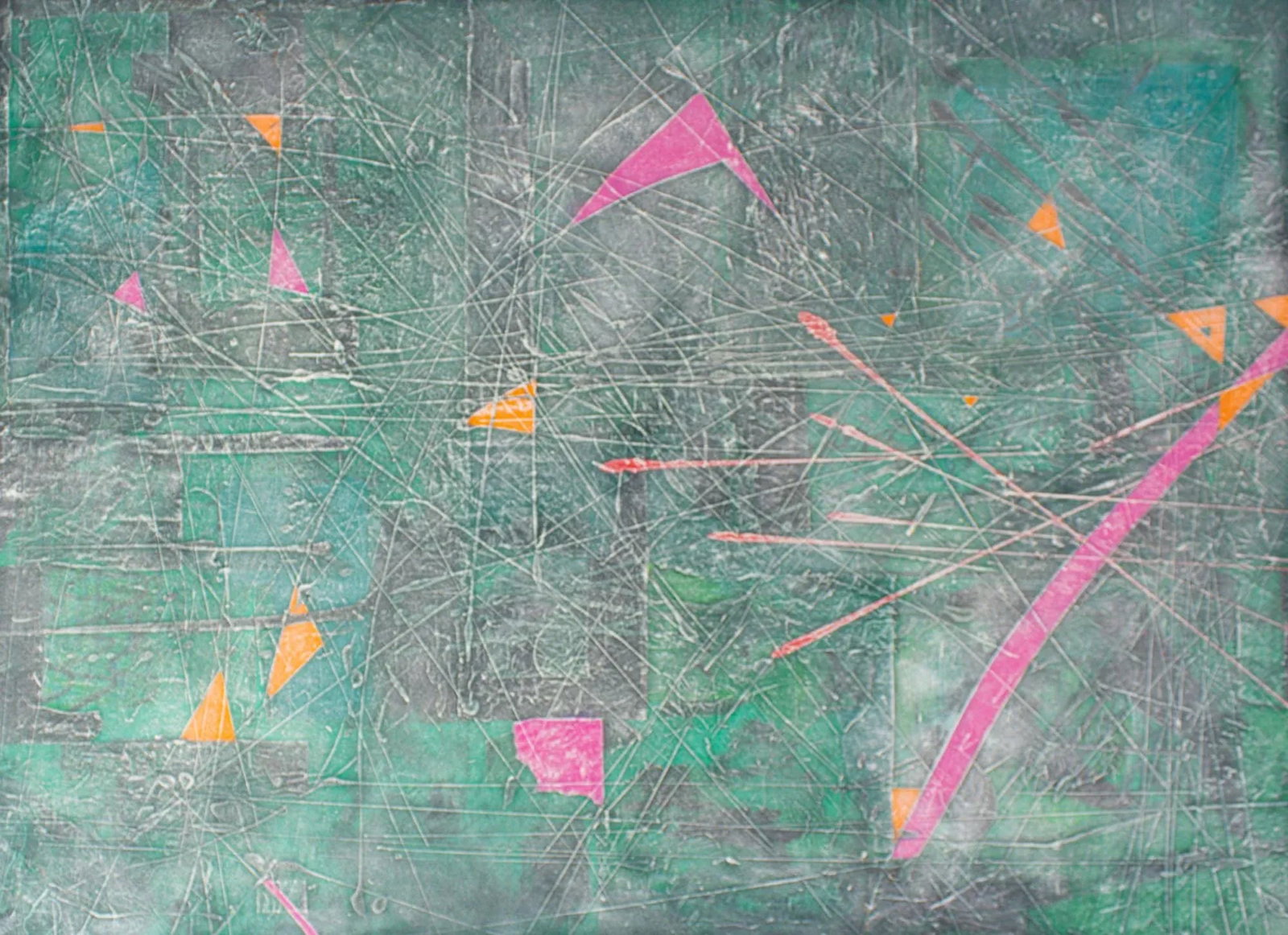 Abstract Painting and Print on Paper by Anthony Lewis Popcheff - 2