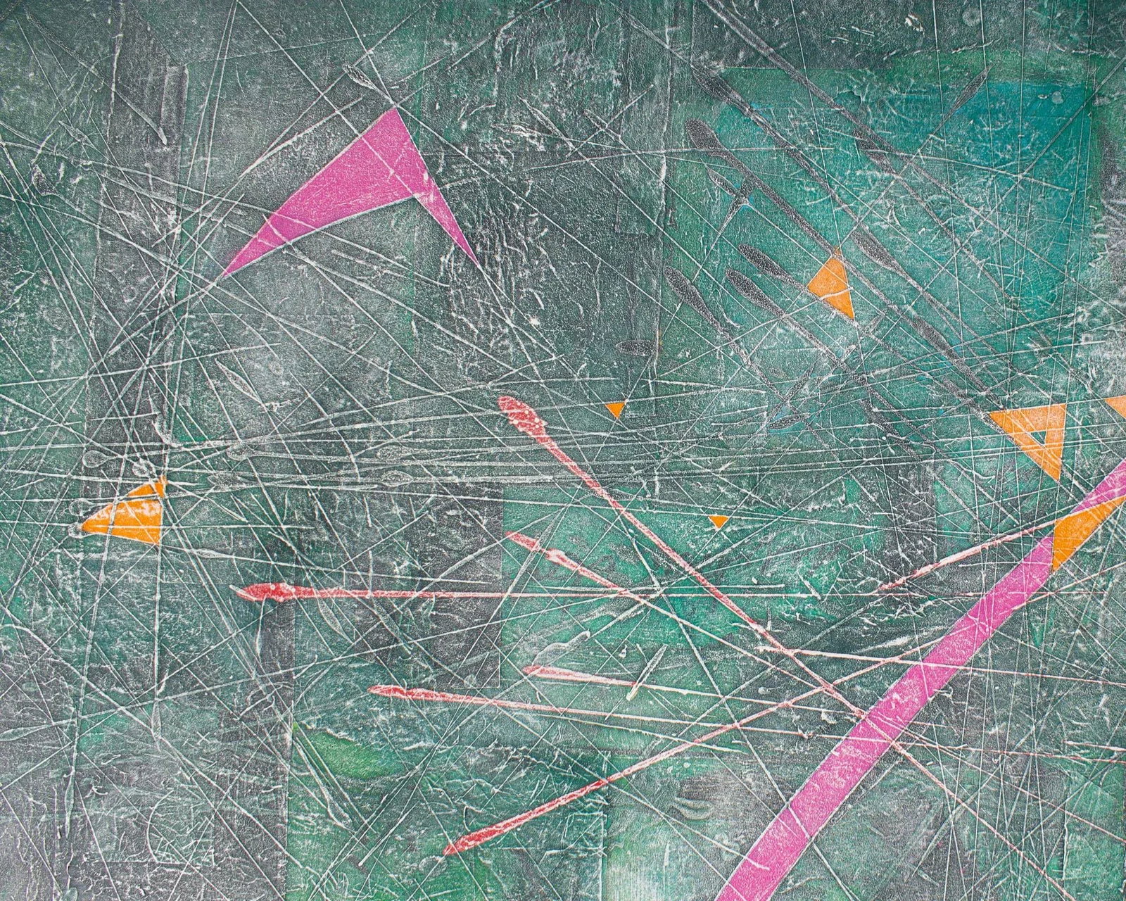 Abstract Painting and Print on Paper by Anthony Lewis Popcheff - 5