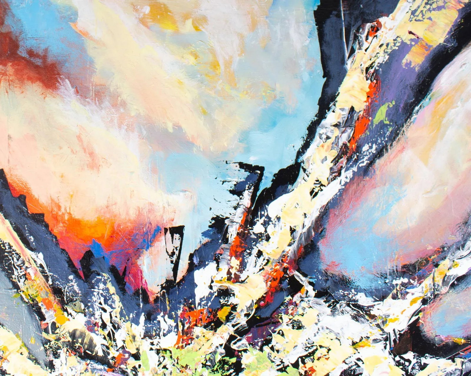Acrylic on Canvas Abstract Painting by John Strickland - 5