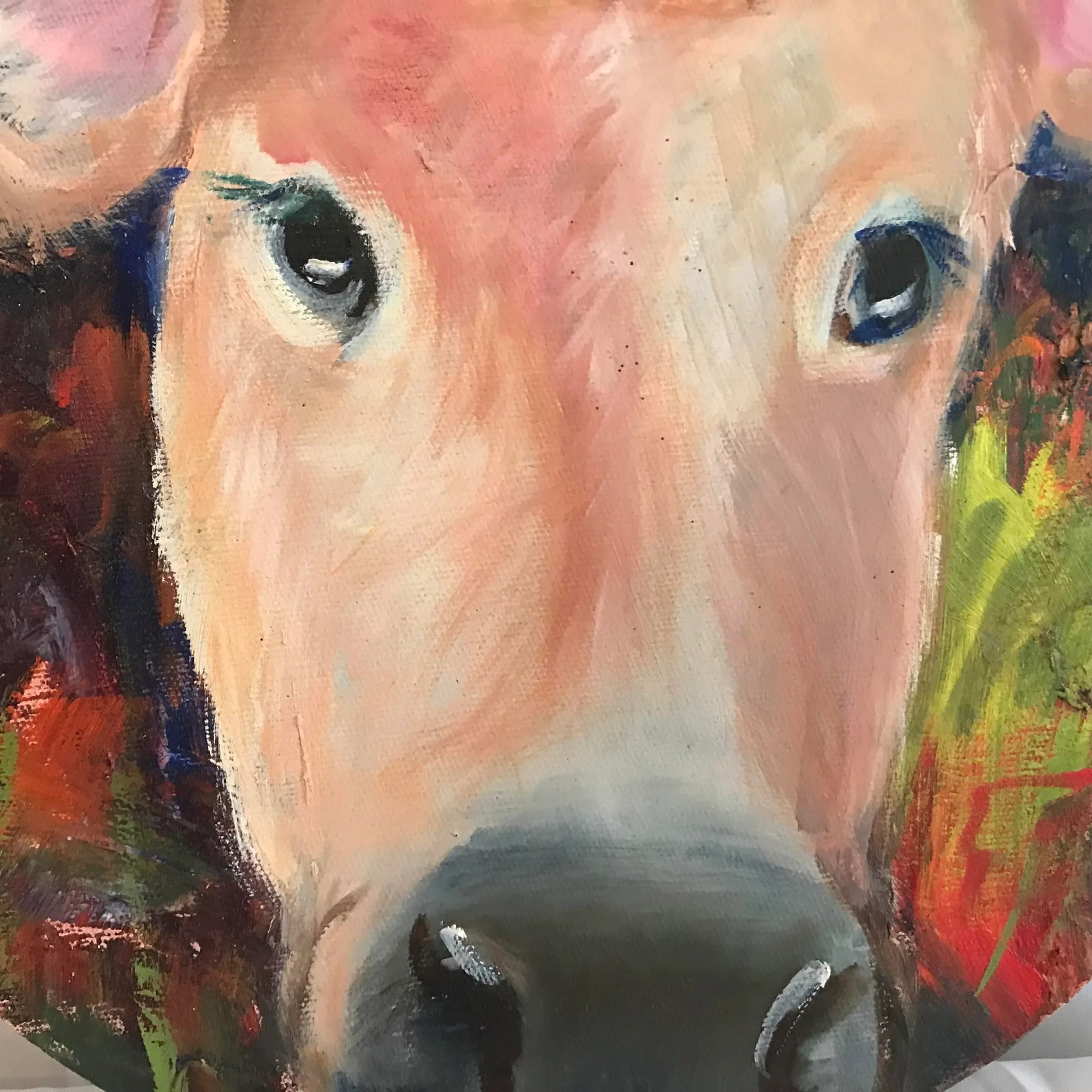 1970s Portrait of a Bovine - Oil on Canvas - 3