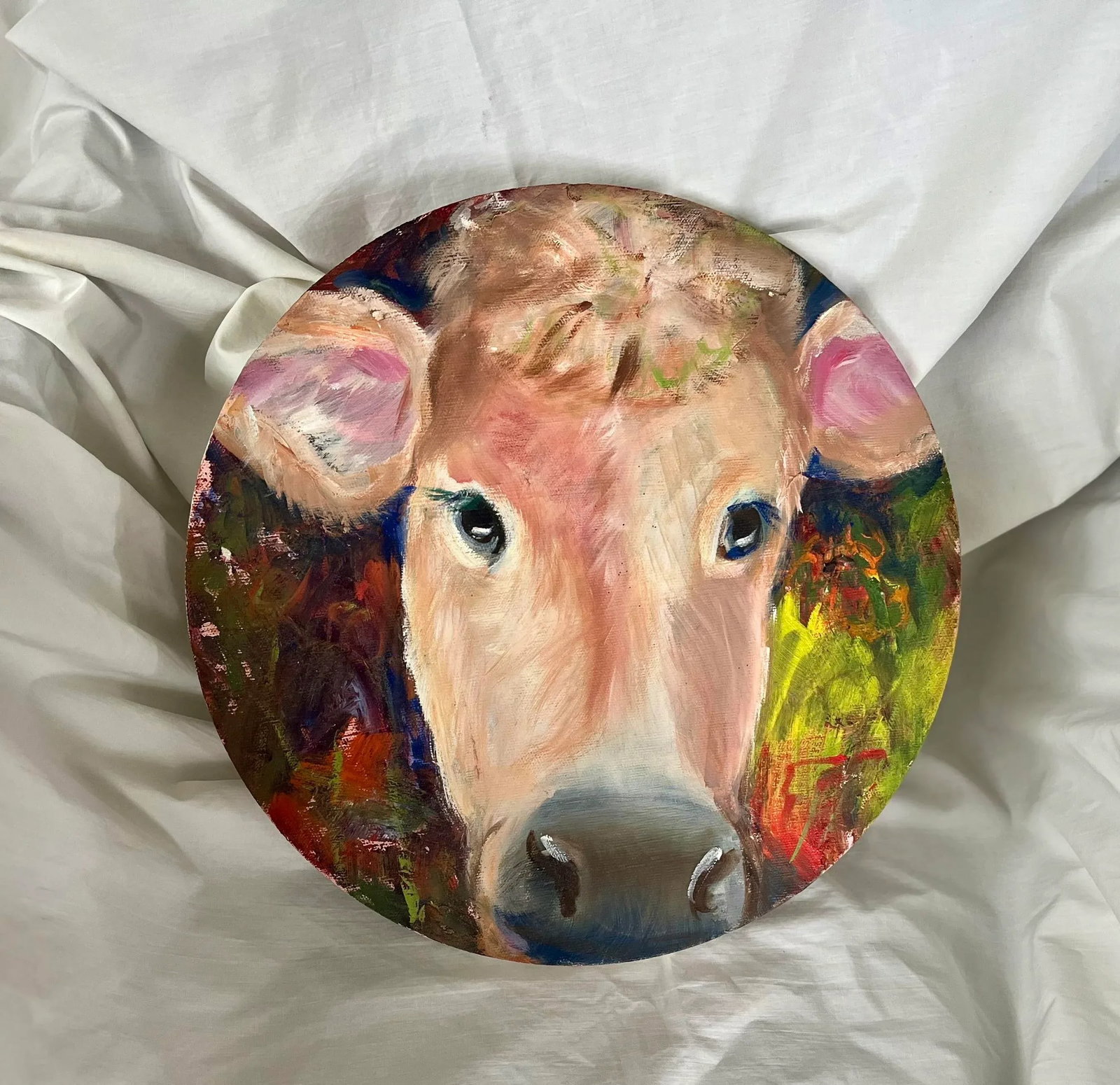 1970s Portrait of a Bovine - Oil on Canvas - 5