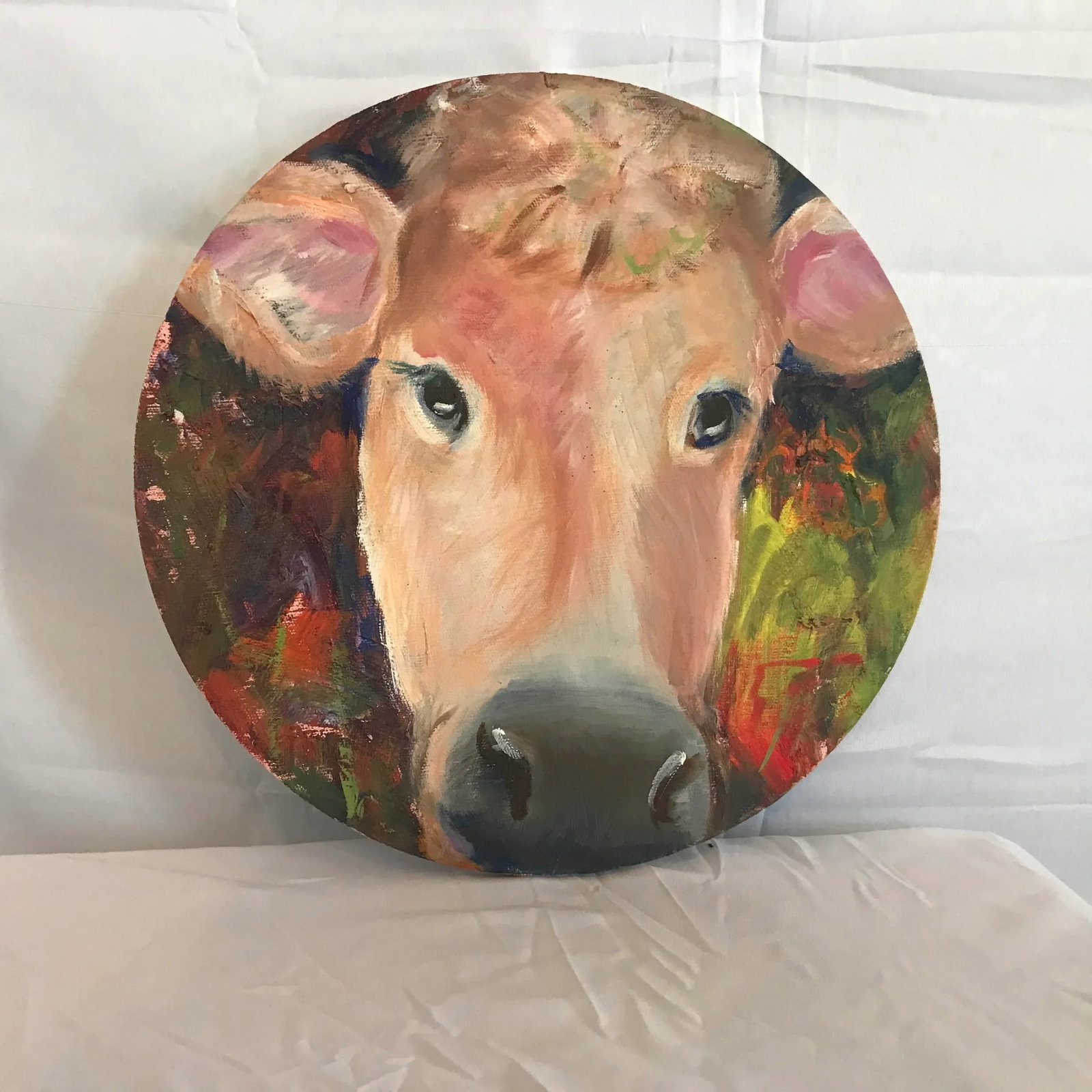 1970s Portrait of a Bovine - Oil on Canvas - 6
