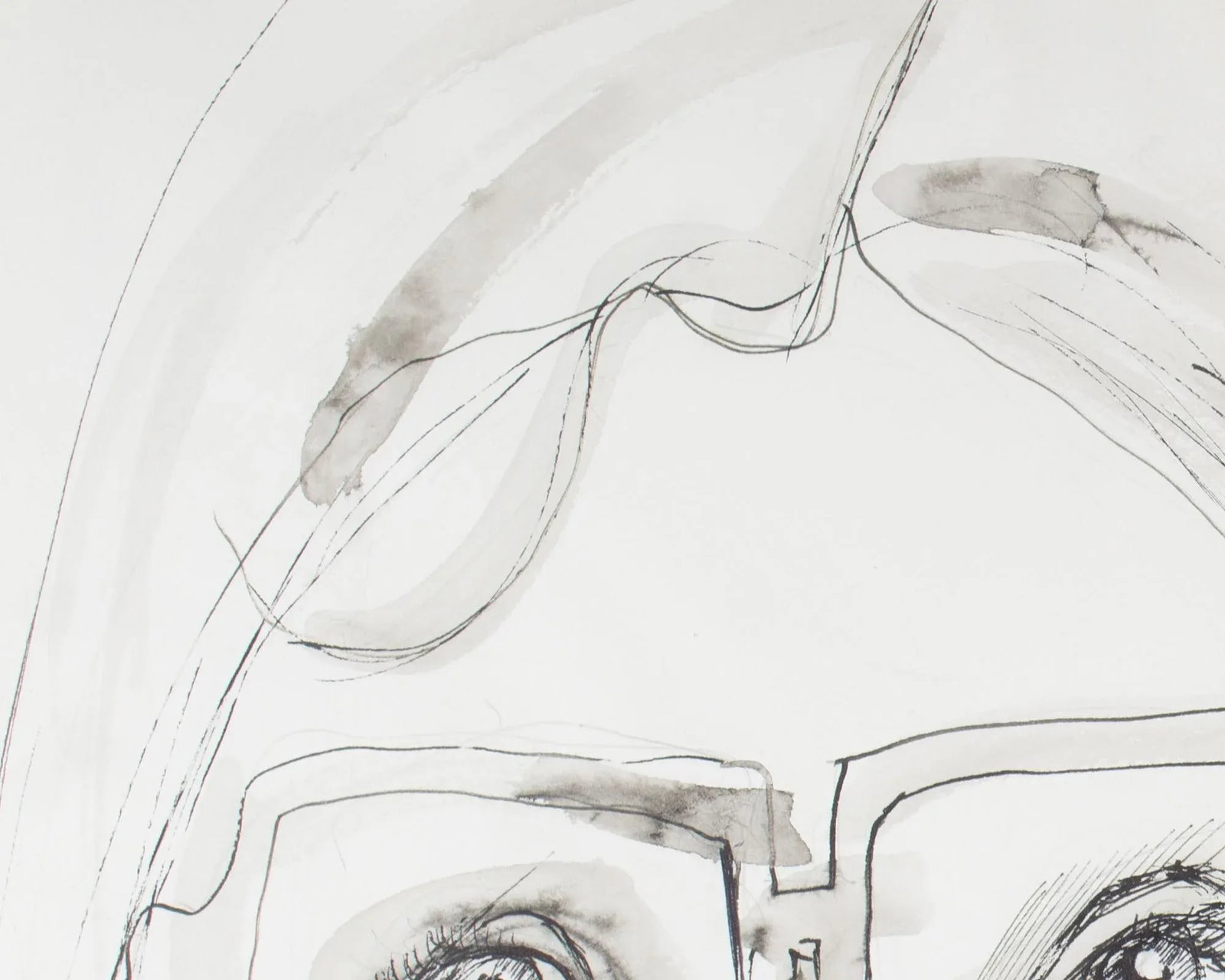 1978 "Jane" Ink Portrait Drawing by Harry Hilson - 4