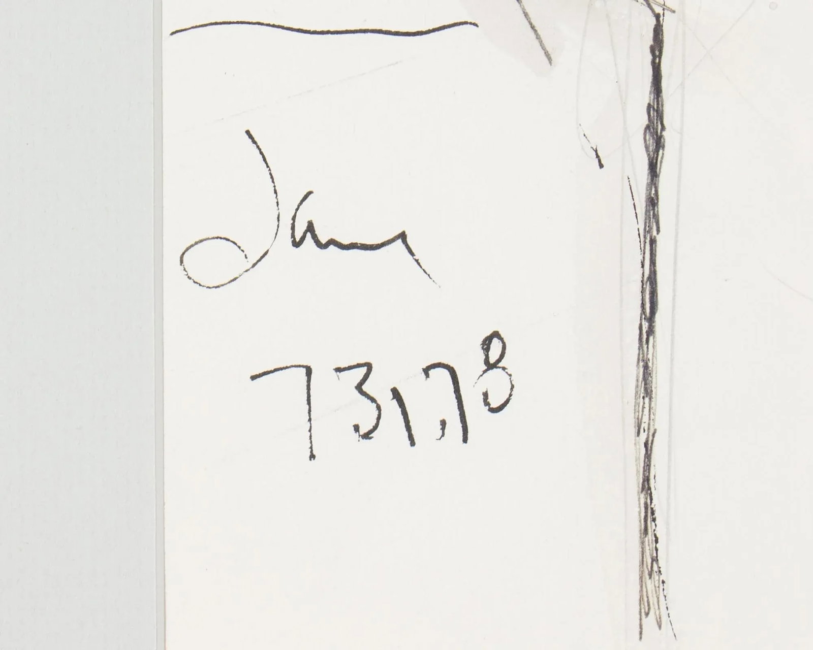 1978 "Jane" Ink Portrait Drawing by Harry Hilson - 7