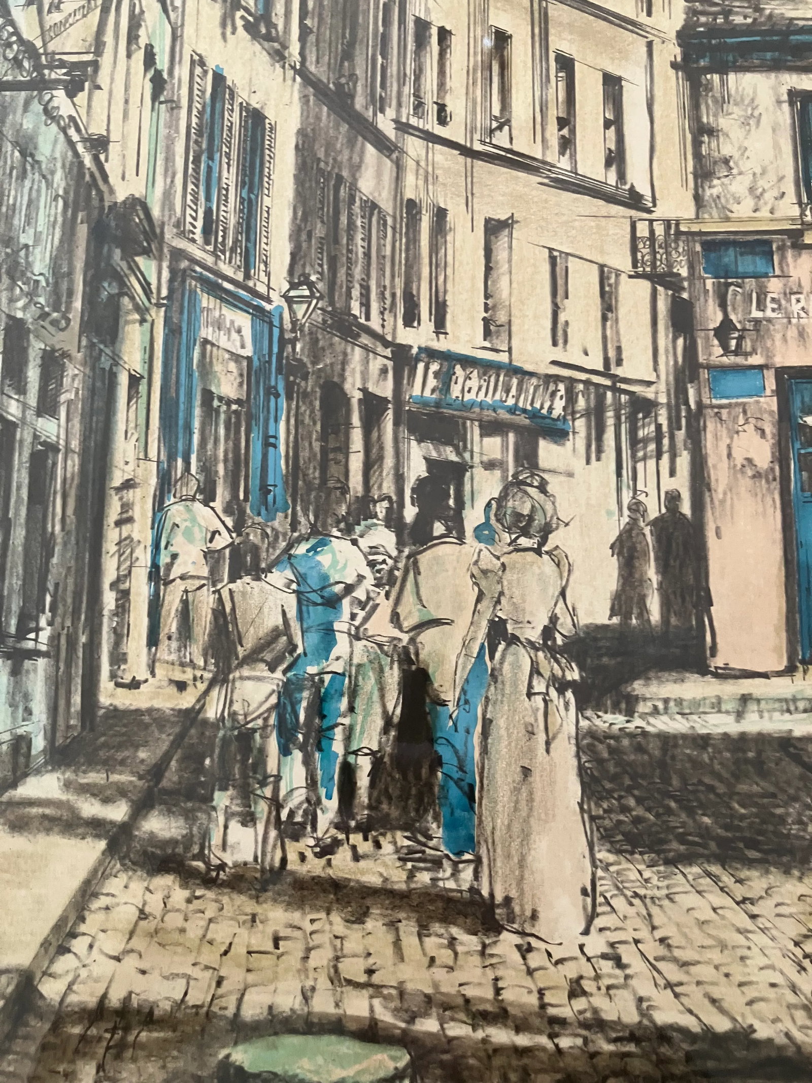1930s Parisian Street Scene, Artists Proof by Etienne Julia. Signed & Framed - 12