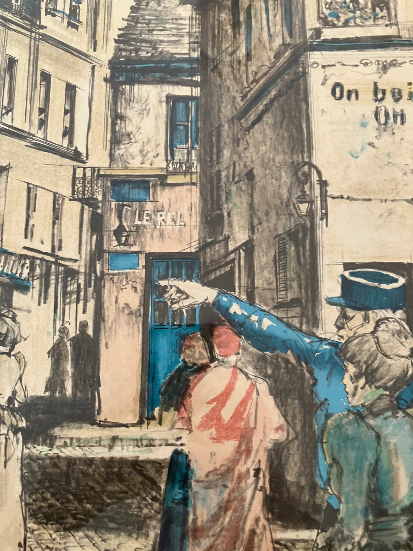 1930s Parisian Street Scene, Artists Proof by Etienne Julia. Signed & Framed - 13
