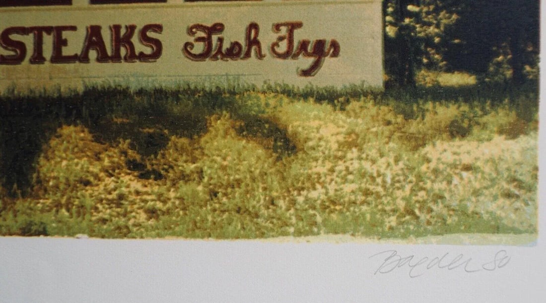 1980s John Baeder Chicken Chops Print - 3