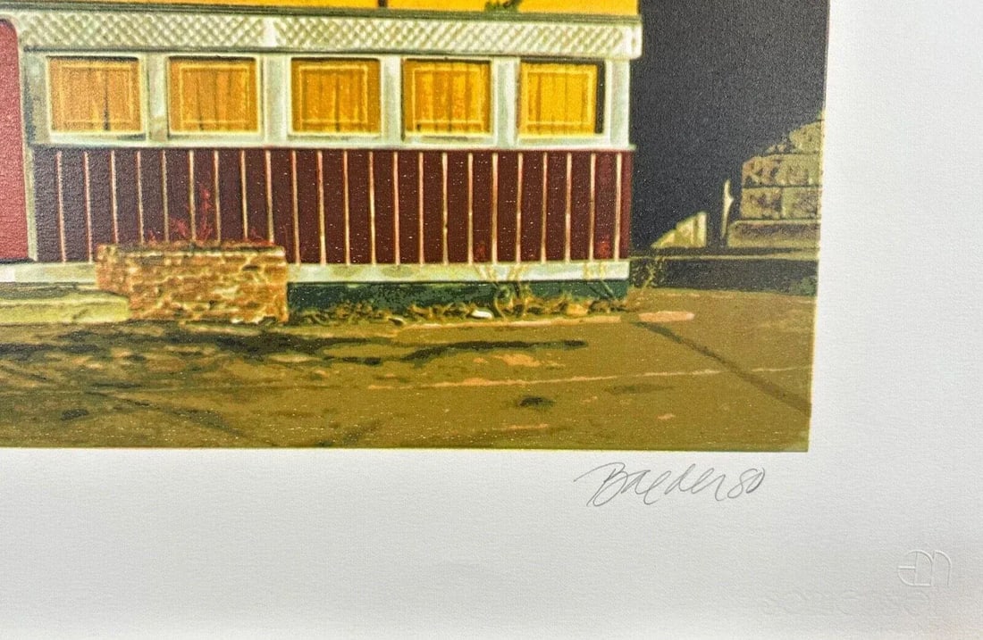 1980s John Baeder Vista Mar Inn Print - 2