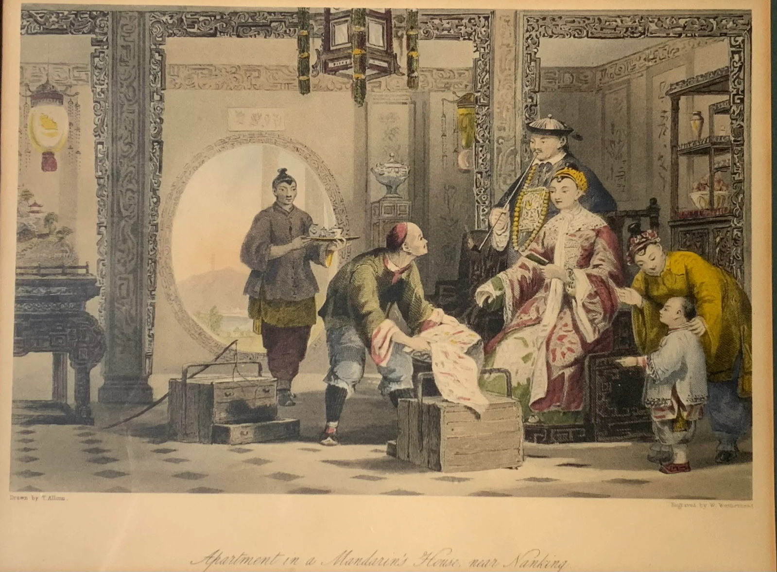 Mid 19th C English Steel Plate Engraving,Framed - 2