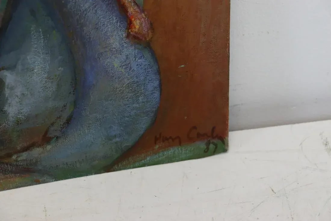 Harry Carlin "Lady in Hat" Painting - 3