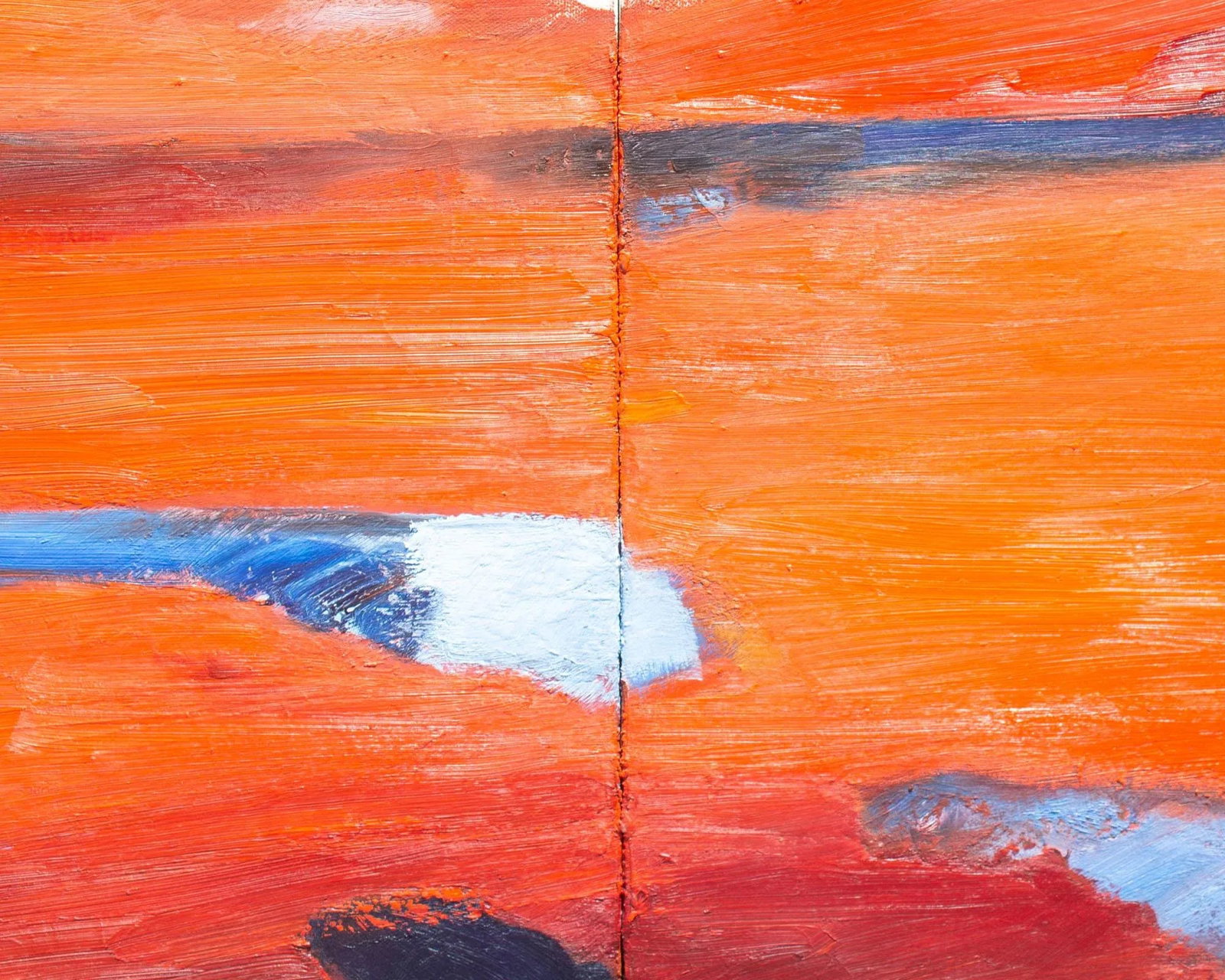 Abstract Oil on Canvas Diptych Painting by Darrell L. Anderson - 7