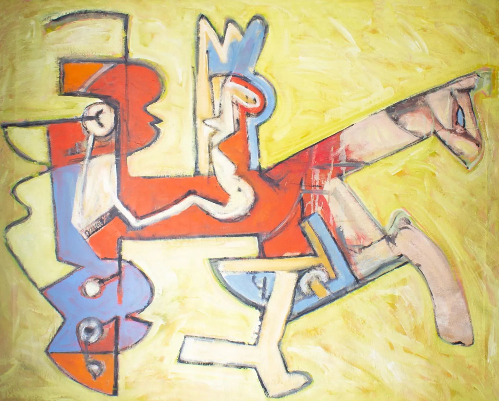 Abstract Oil Painting on Canvas by James L. Bruch - 2