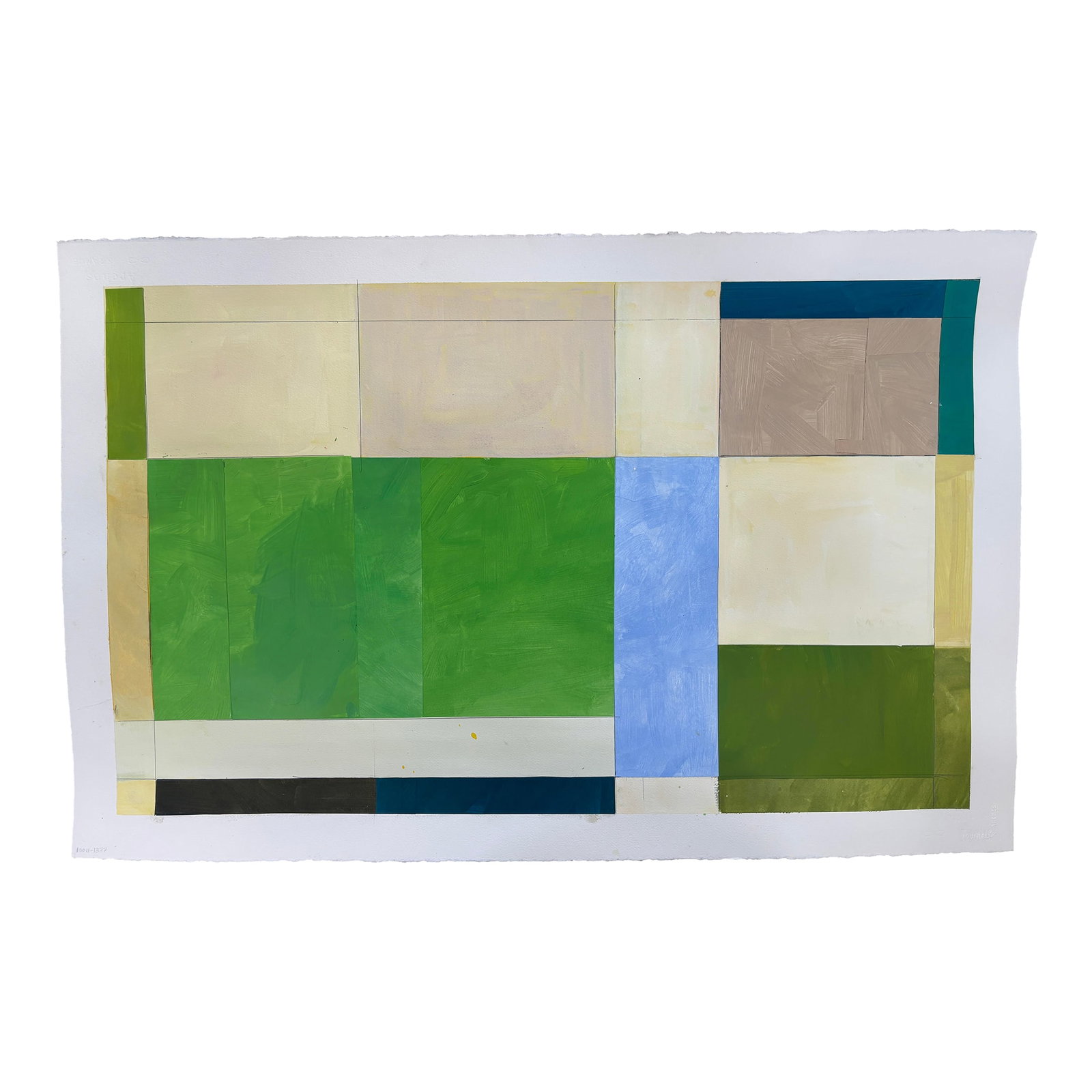 Bryan Young Studios/Original Lake Series Painting: This is a large painting. Image size measures 26x40 inches. The painting is on heavy archival watercolor paper. It ships in a box mailer. A white border is left to allow for framing. I photograph work
