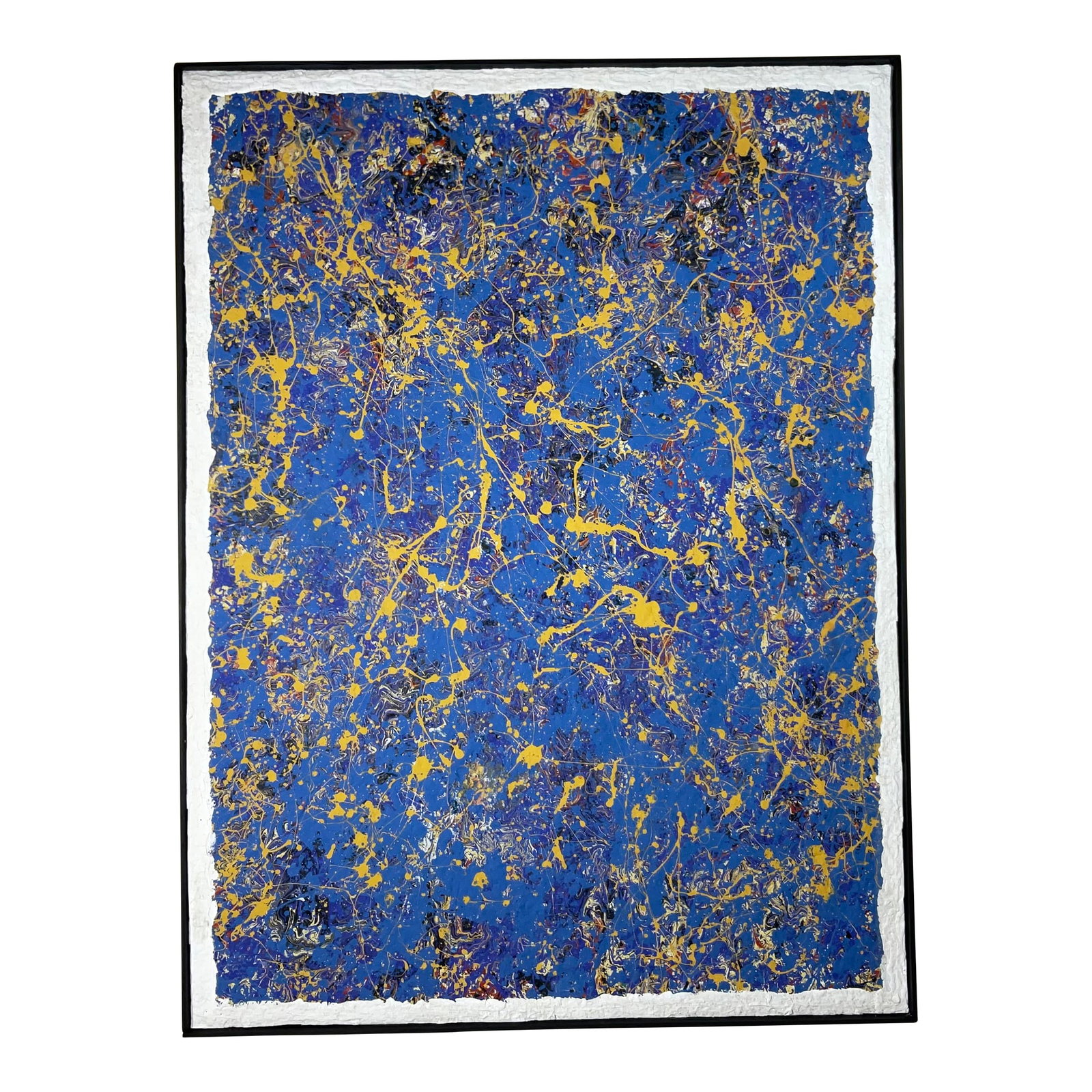 Original Abstract Expressionist Painting by John Frates: Original Abstract Expressionist Painting by John Frates Unleash the vibrant energy of this captivating, unsigned original abstract painting by acclaimed artist John Frates. A true testament to the