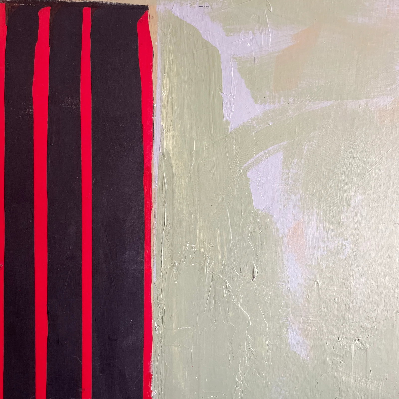 "The Door" by Artist John Frates, Extra Large, Mid Century Modern, Contemporary, 77x64x2.5 In. - 4