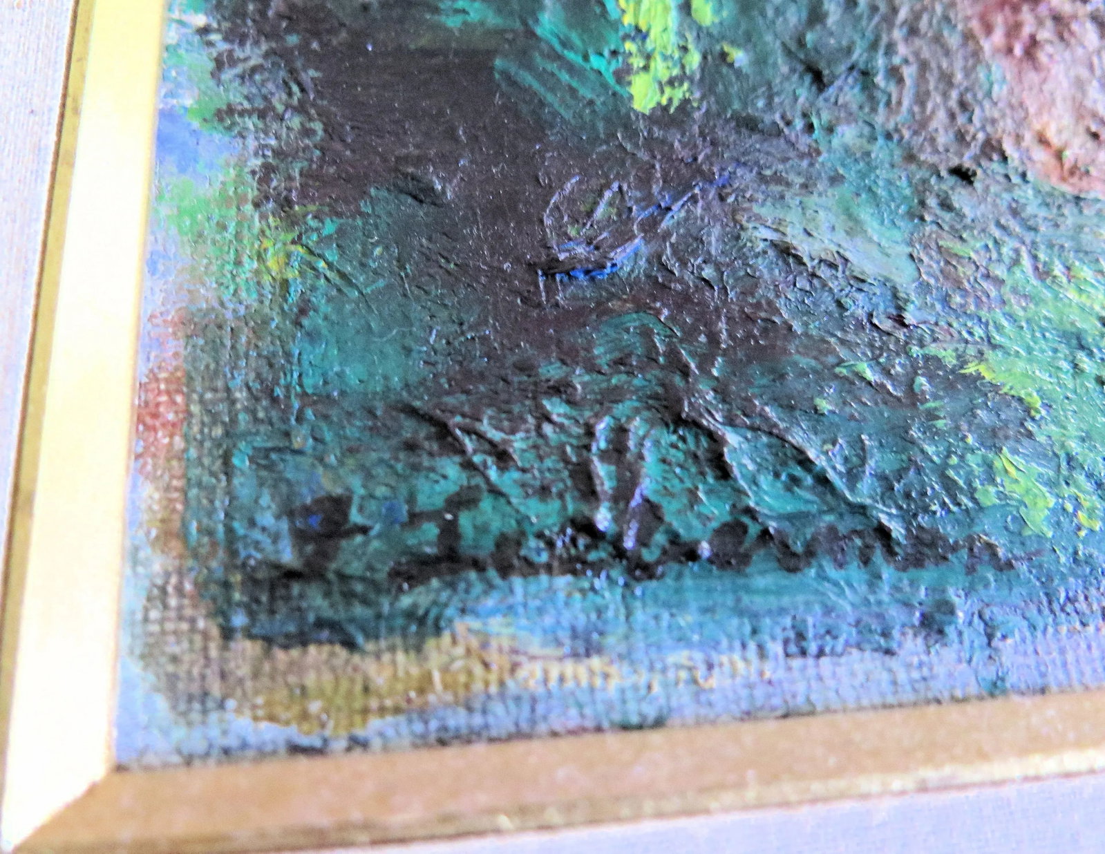 Whimsical Impressionistic Painting of a Carnival by Listed Artist Frances Lieberman - 2