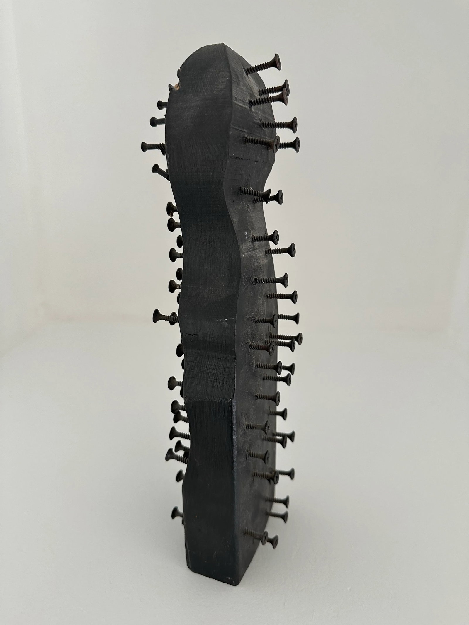 1980s Norman Laliberte Wooden Figure Sculpture - 4