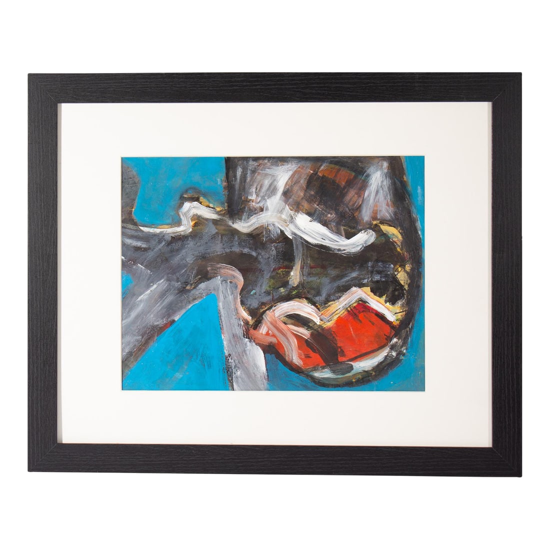 Abstract Oil on Paper Painting by James L. Bruch (1 of 8)