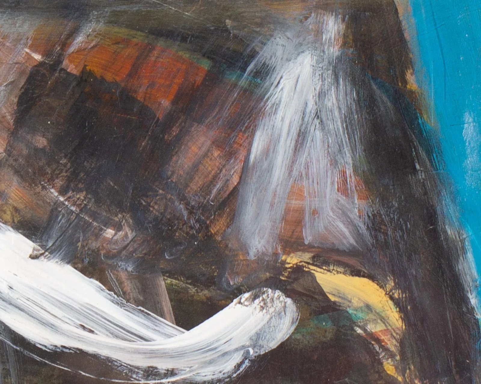 Abstract Oil on Paper Painting by James L. Bruch - 4