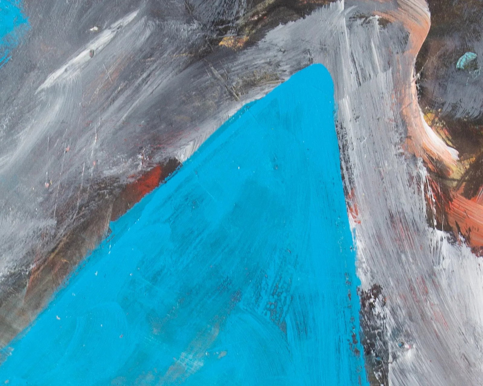 Abstract Oil on Paper Painting by James L. Bruch - 6