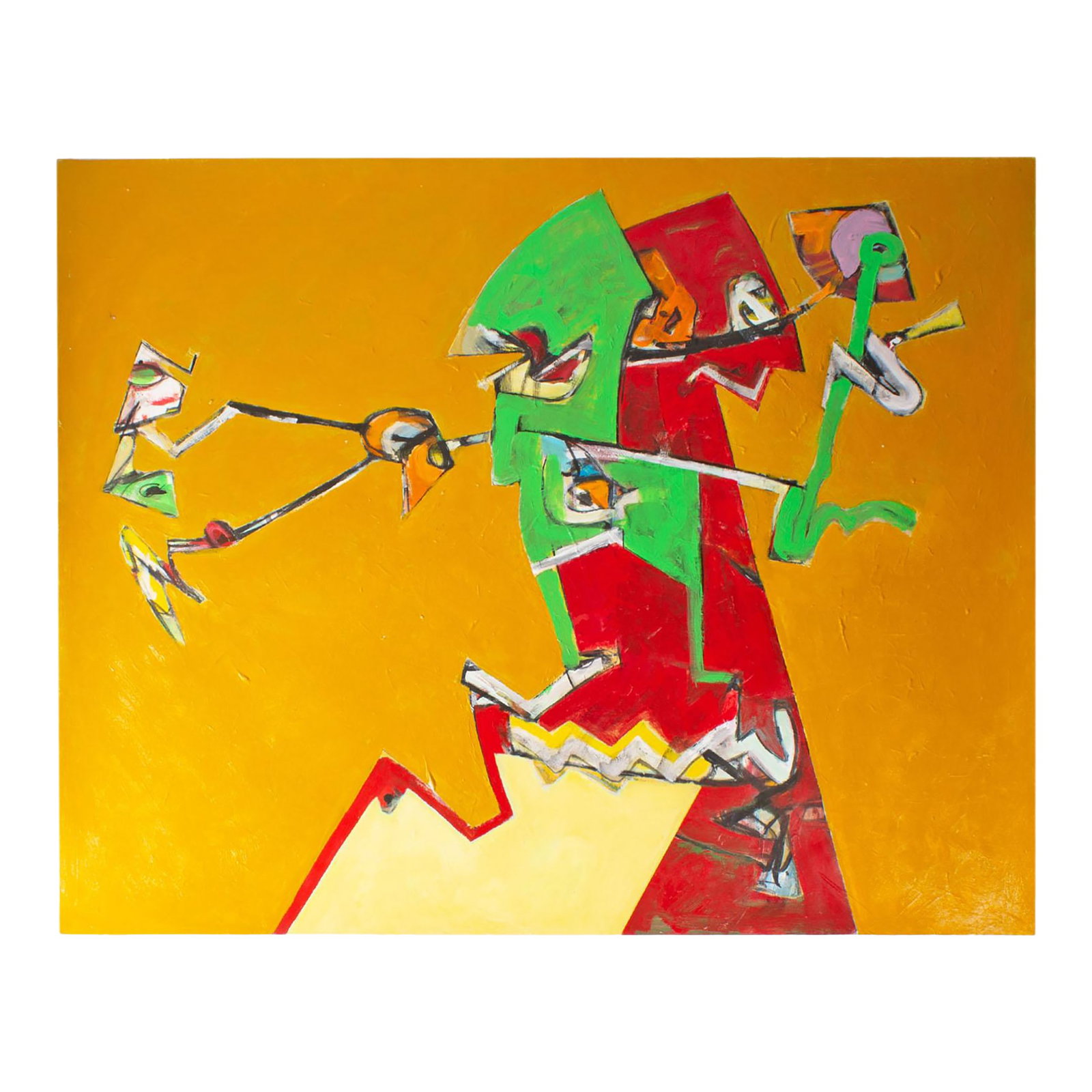 Abstract Acrylic on Paper Painting by James L. Bruch (1 of 7)