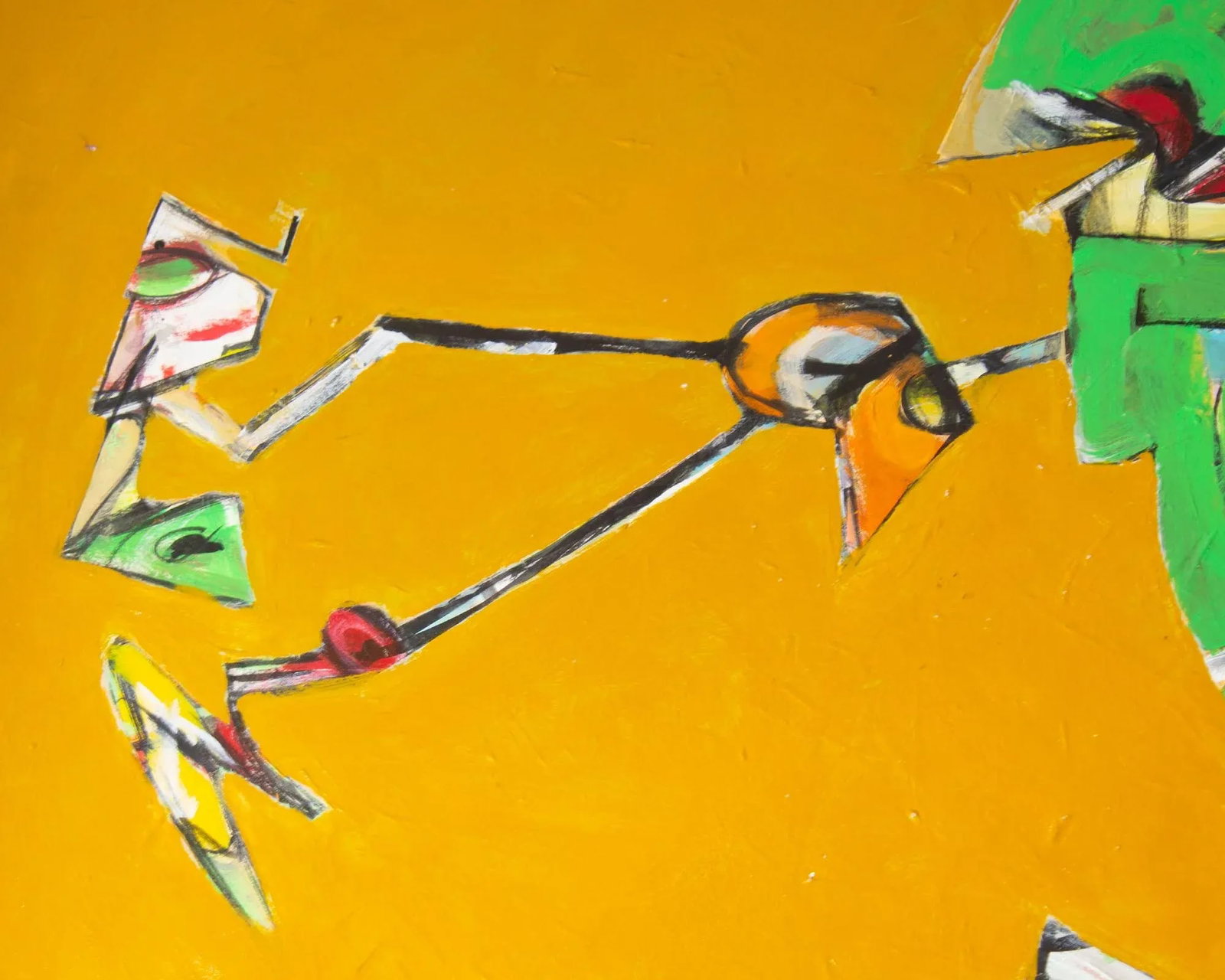 Abstract Acrylic on Paper Painting by James L. Bruch - 7