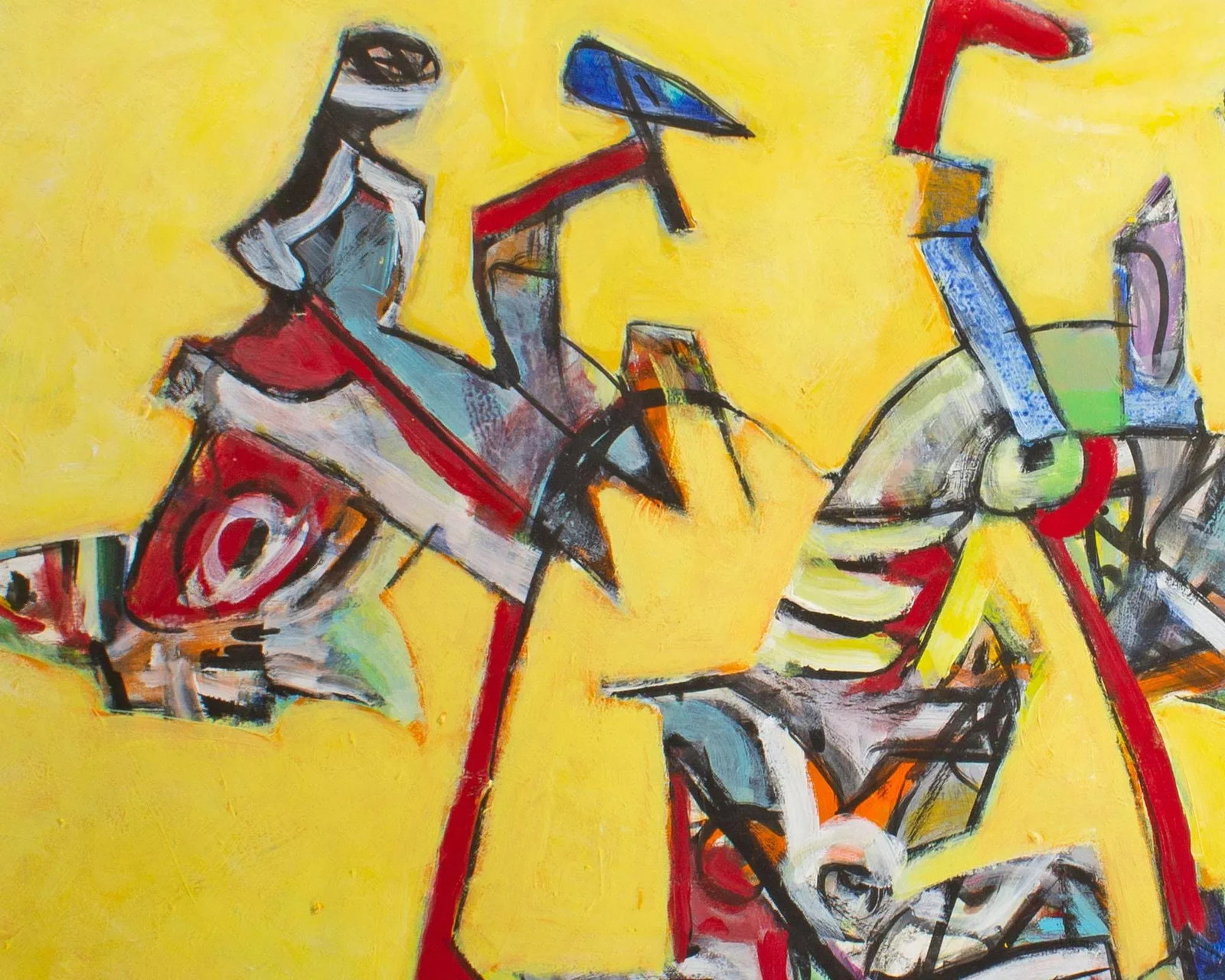 Abstract Acrylic on Paper Painting by James L. Bruch - 5