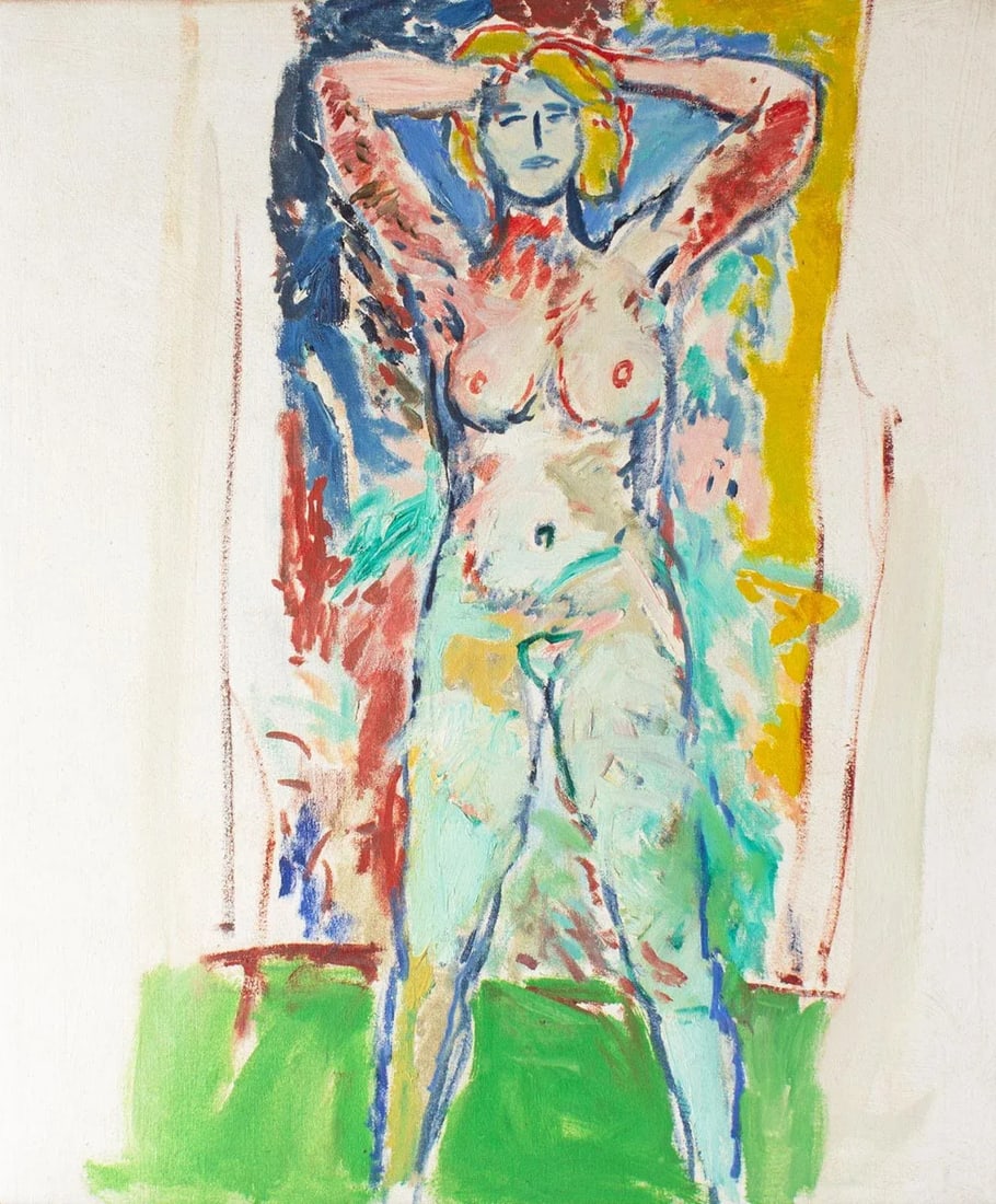 1976 "Kristen" Oil on Canvas Painting of a Female Figure by Abbott Pattison - 2