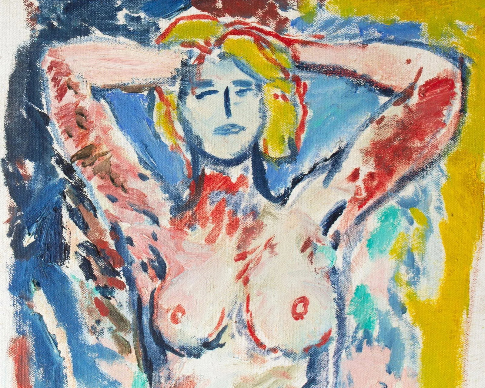 1976 "Kristen" Oil on Canvas Painting of a Female Figure by Abbott Pattison - 3