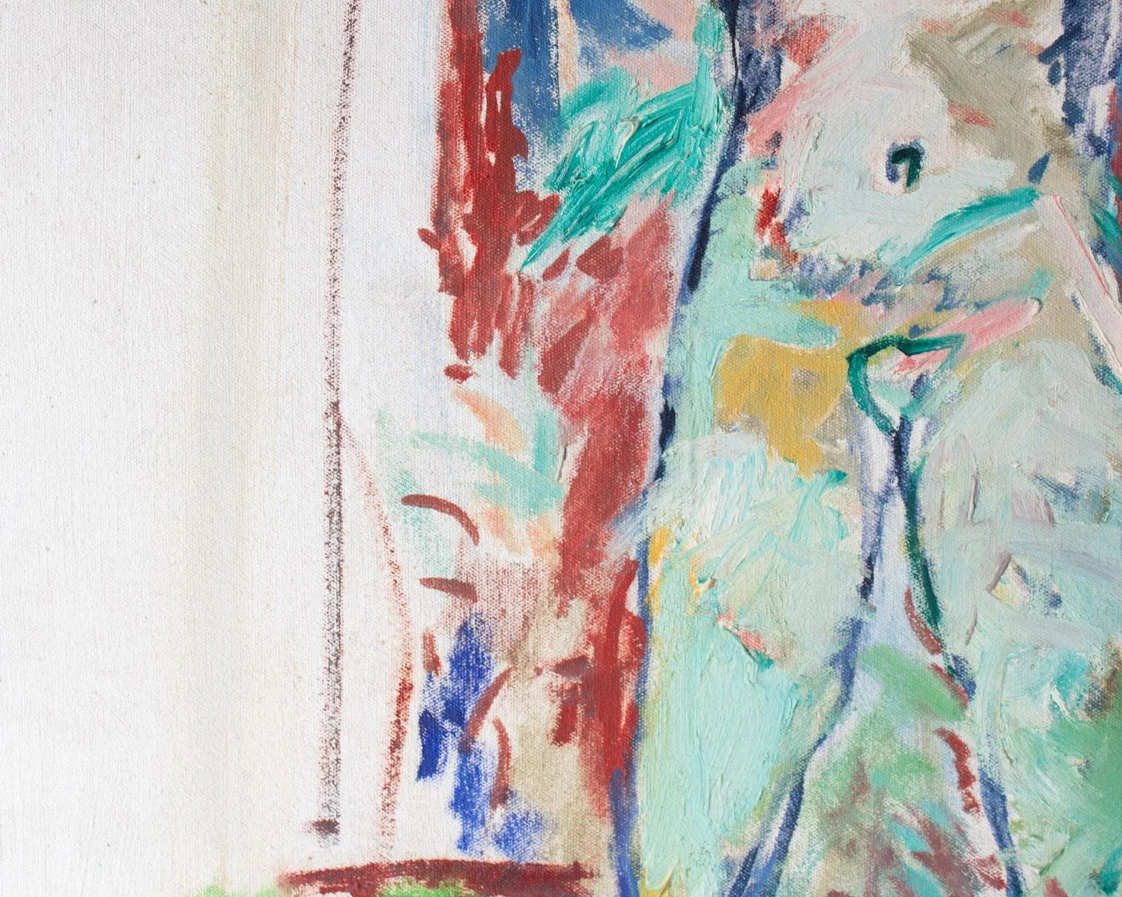 1976 "Kristen" Oil on Canvas Painting of a Female Figure by Abbott Pattison - 6