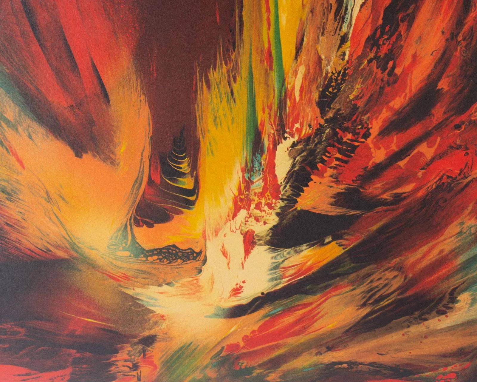 1974 "Flight to the Sun" Abstract Lithograph by Leonardo Nierman - 6