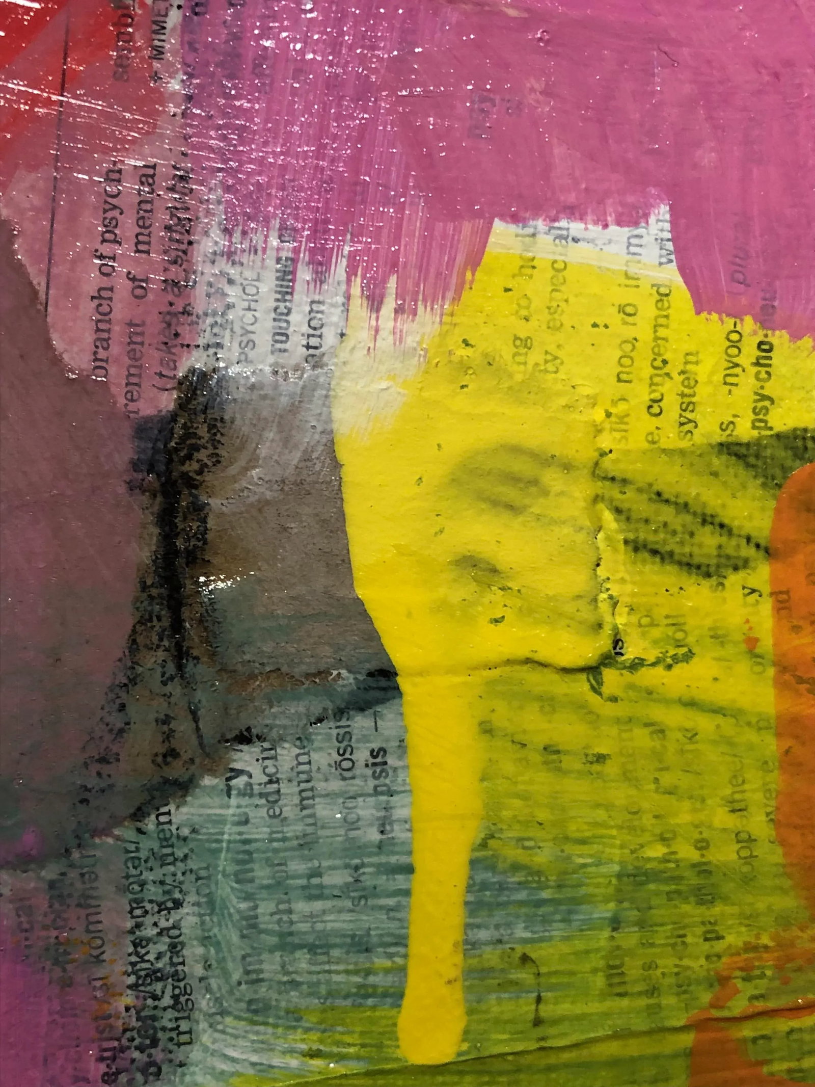 Contemporary Mixed Media on Canvas Original Artwork by Auker "Summer" - 5