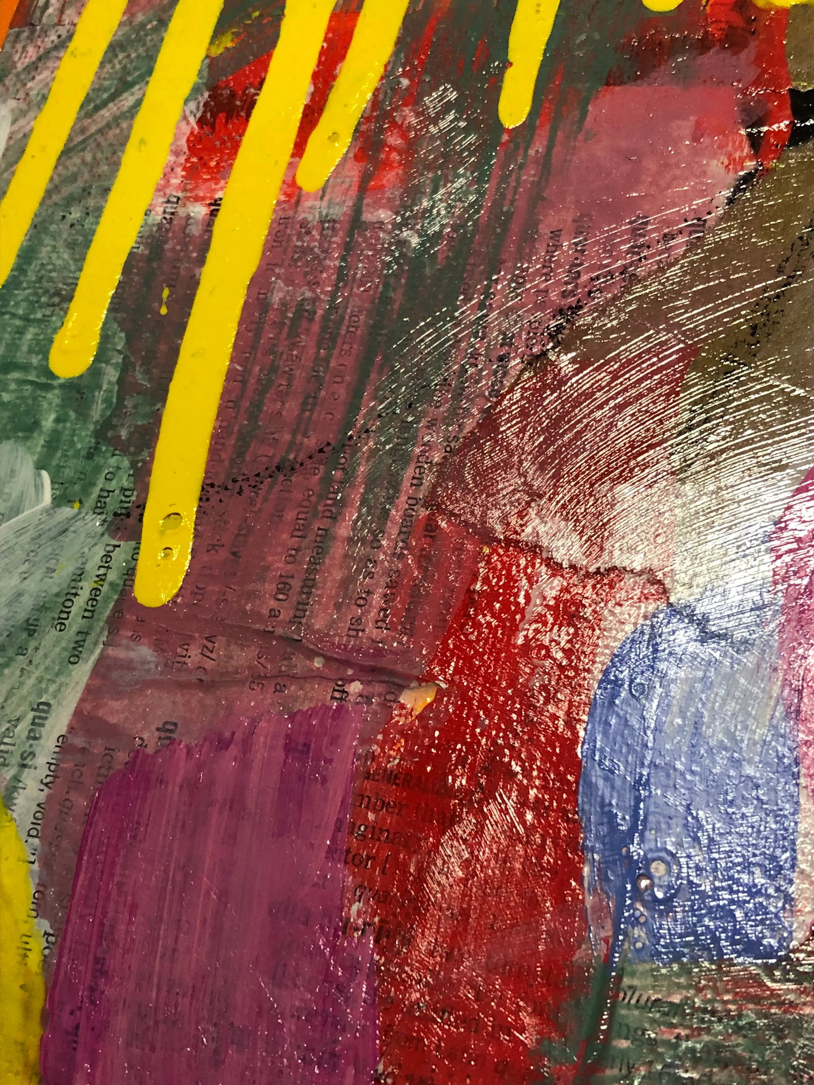 Contemporary Mixed Media on Canvas Original Artwork by Auker "Summer" - 6