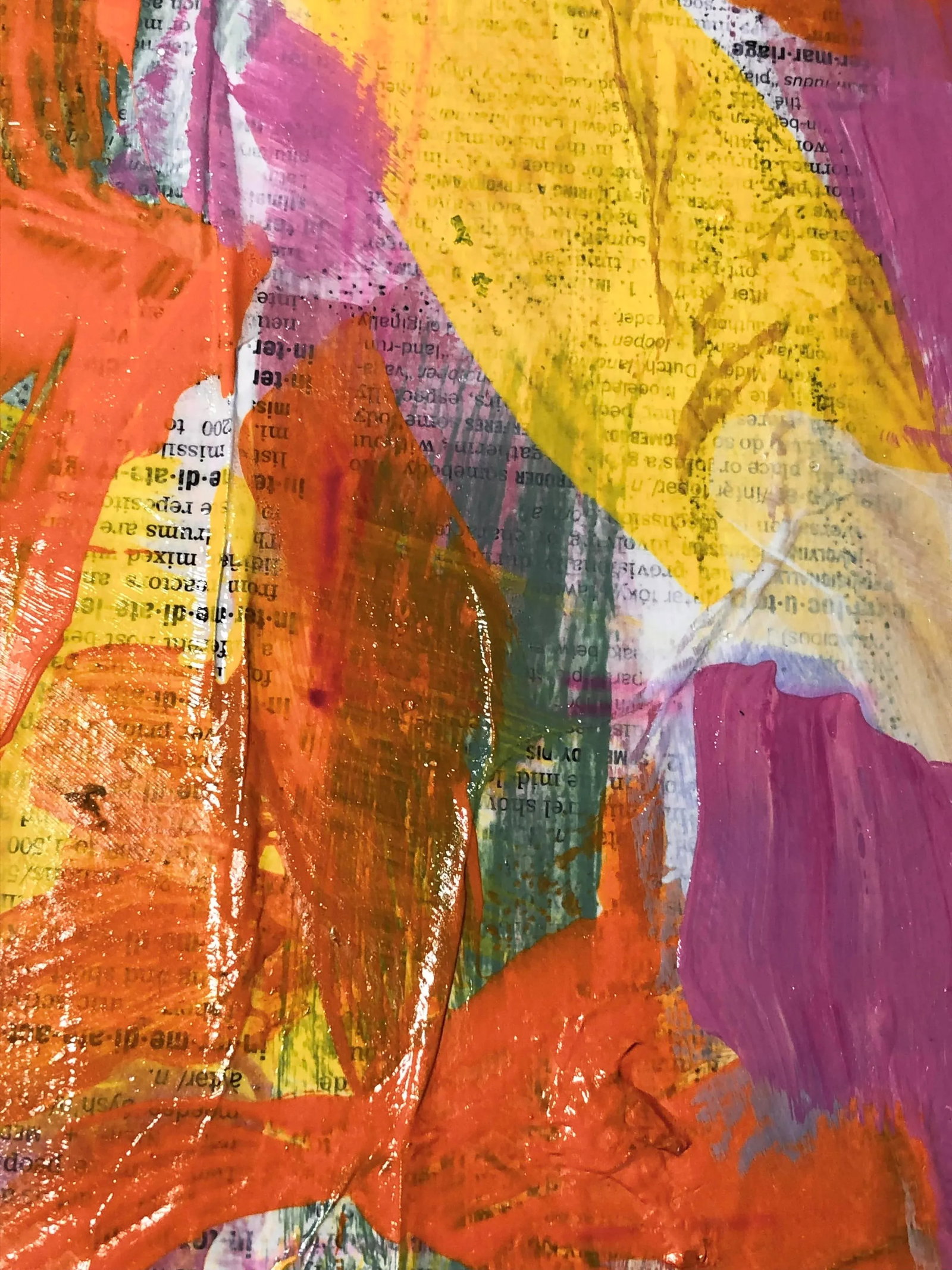 Contemporary Mixed Media on Canvas Original Artwork by Auker "Summer" - 8