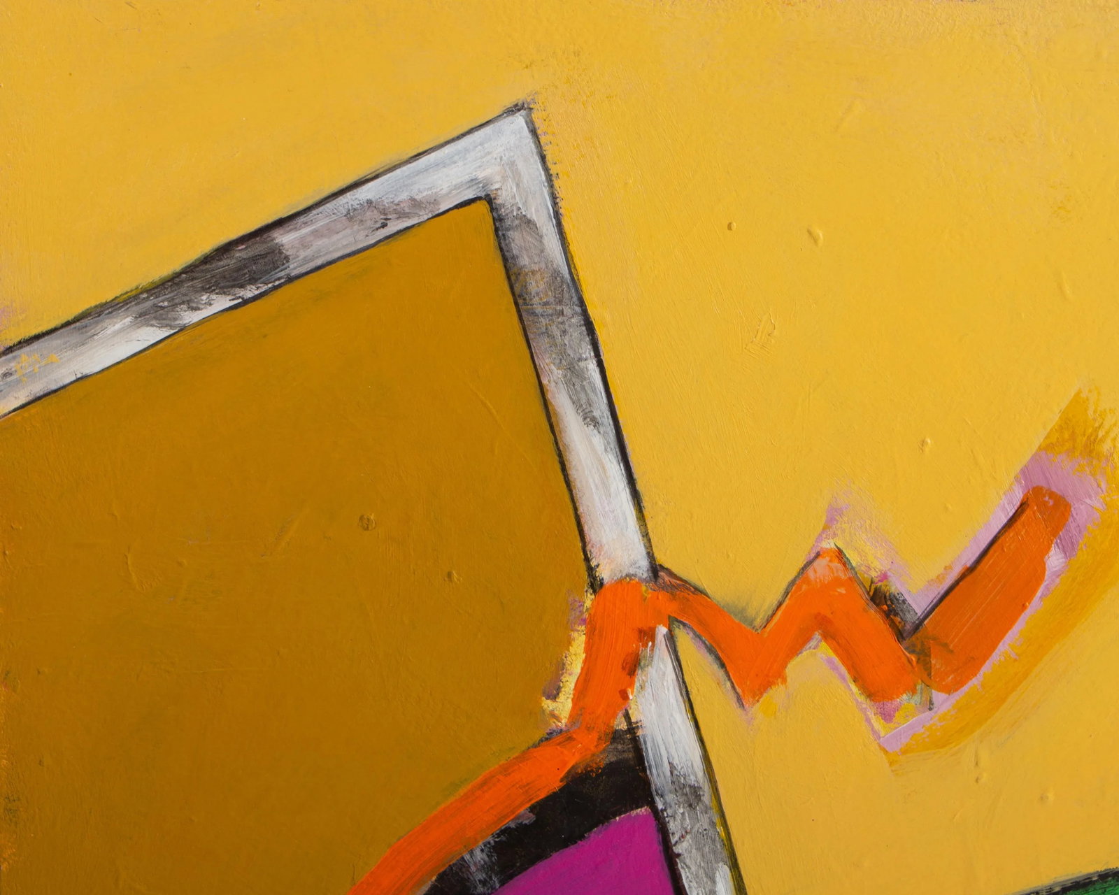 James L. Bruch Abstract Acrylic on Paper Painting - 4