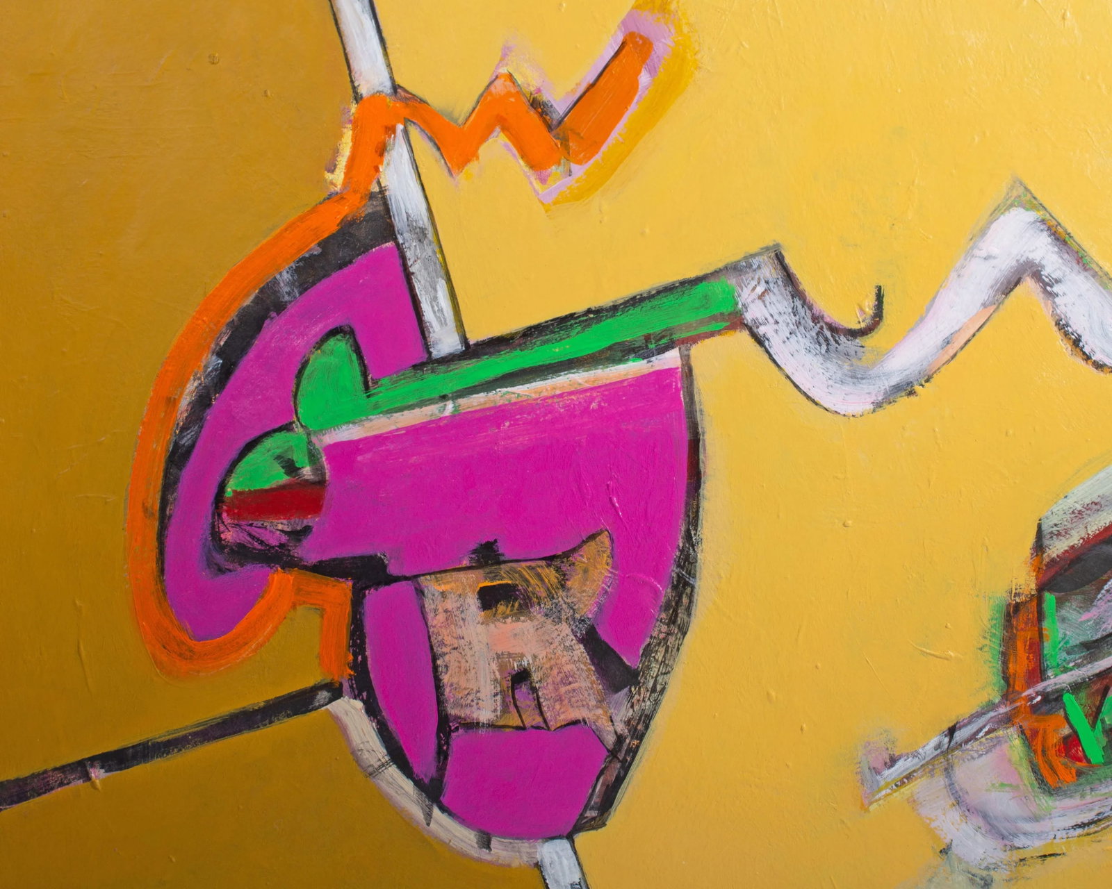 James L. Bruch Abstract Acrylic on Paper Painting - 5