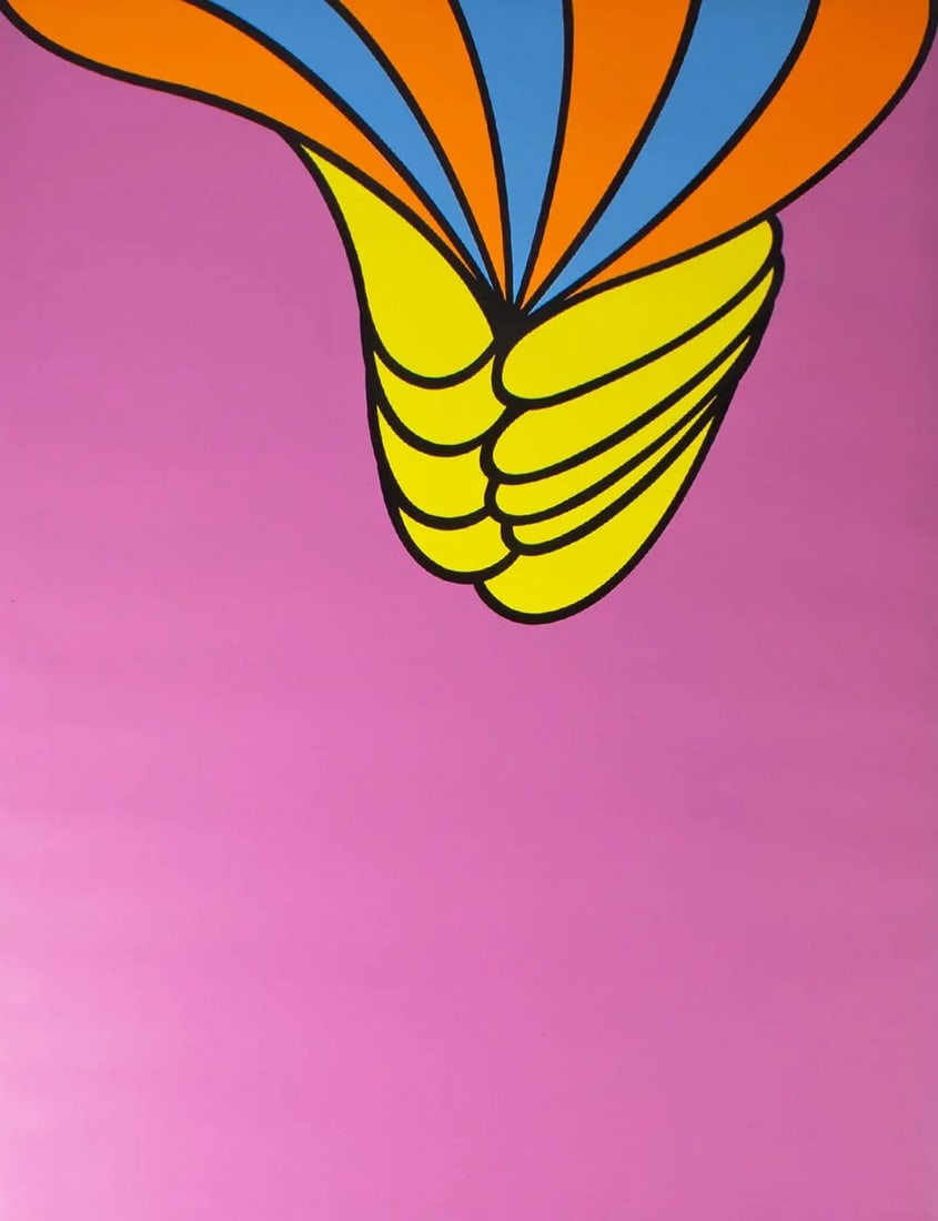 1967 Abstract Serigraph by Nicholas Krushenick - 2