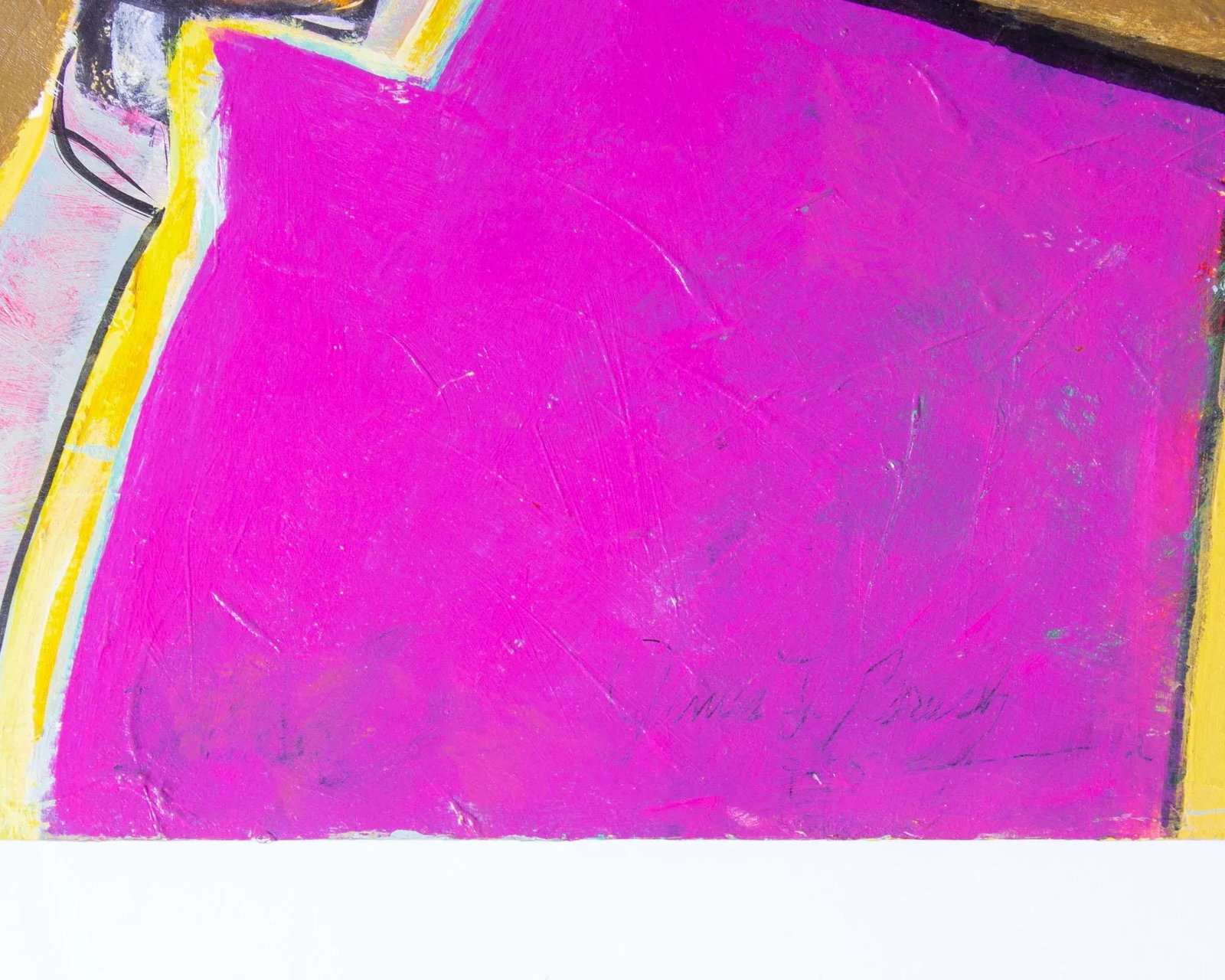 2012 Abstract Acrylic on Paper Painting by James L. Bruch - 3