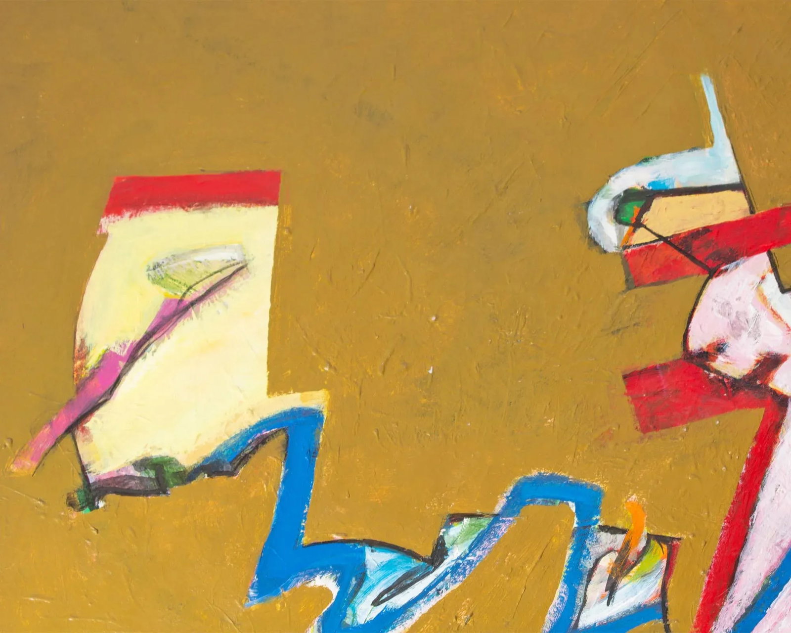 2012 Abstract Acrylic on Paper Painting by James L. Bruch - 4