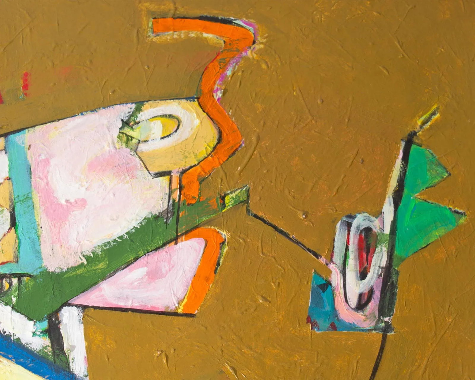2012 Abstract Acrylic on Paper Painting by James L. Bruch - 5